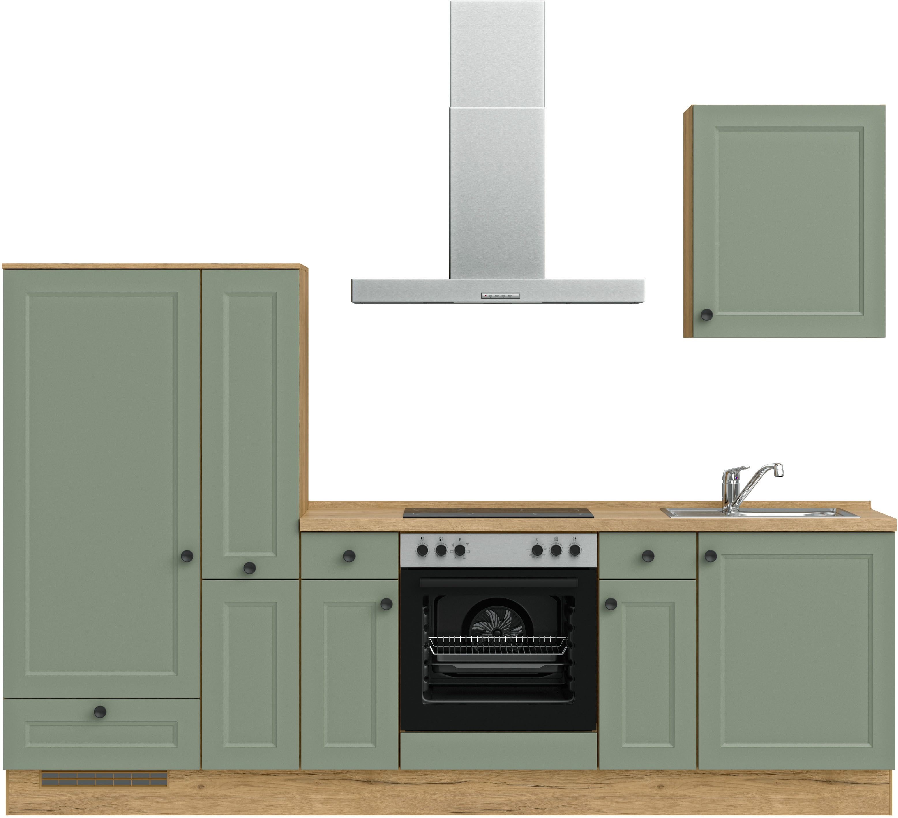 nobilia® Кухниzeile "Cascada I", vormontiert, Ausrichtung wählbar, Breite 270 cm, wahlw. mit E-Geräten