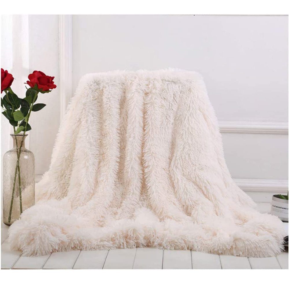 Wohndecke Super Weiche lange Zotteldecke, Flauschig Kuscheldecke Warme & Ko günstig online kaufen