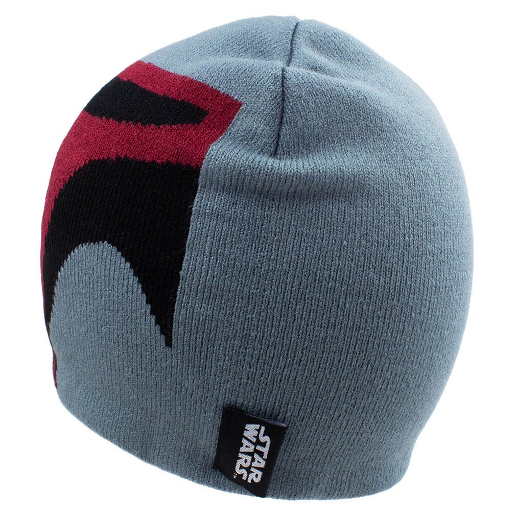 Star Wars Beanie Face Boba Fett Helmet Beanie Bommelmütze Wintermütze Strickmütze