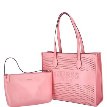 Guess Umhängetasche GUESS Damen Shopper Katey Perf pink (1-tlg)