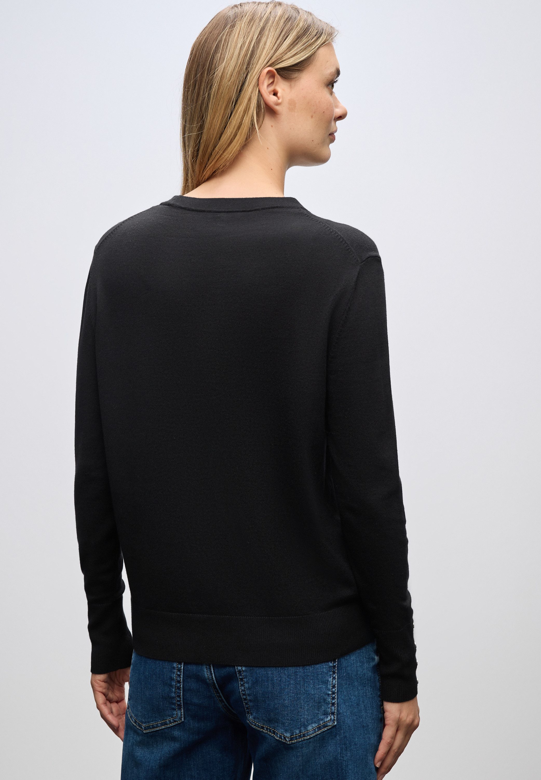 STREET ONE Strickpullover aus softem Materialmix