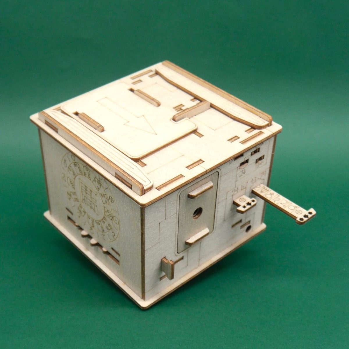 ESC, Escape Welt Spiel SPACE BOX - galaktischer Rätselspaß mit der 3D Puzzle Box, Knobelspiel, Holzspiel