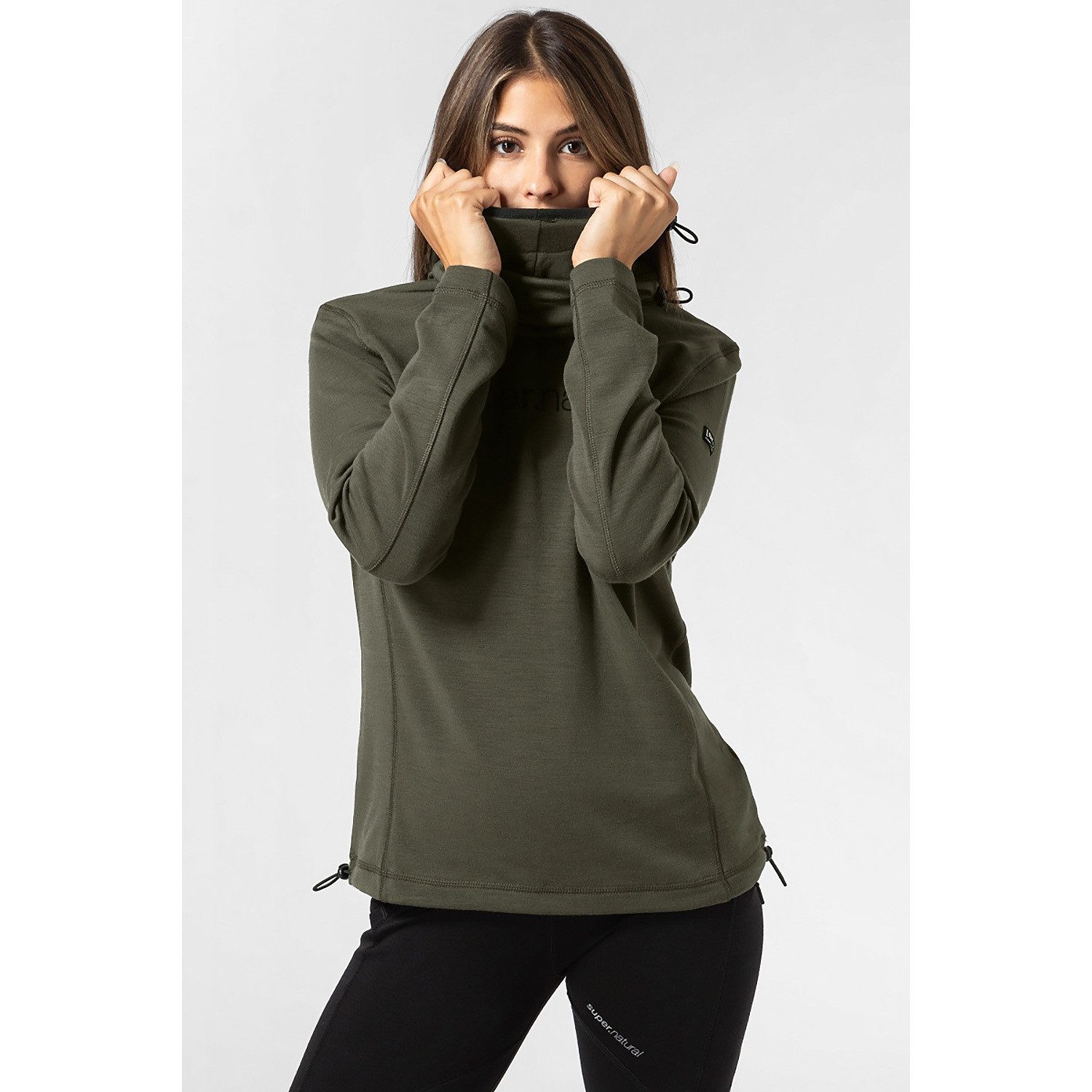 SUPER.NATURAL Longsleeve Pullover W ALPINE HOODED