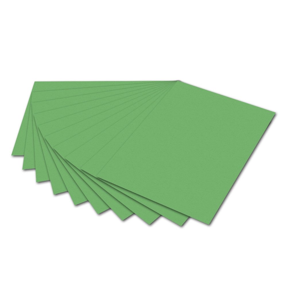 Folia Max Bringmann KG Bastelkartonpapier folia Fotokarton 300g/m² smaragdgrün DIN A4 50 Blatt