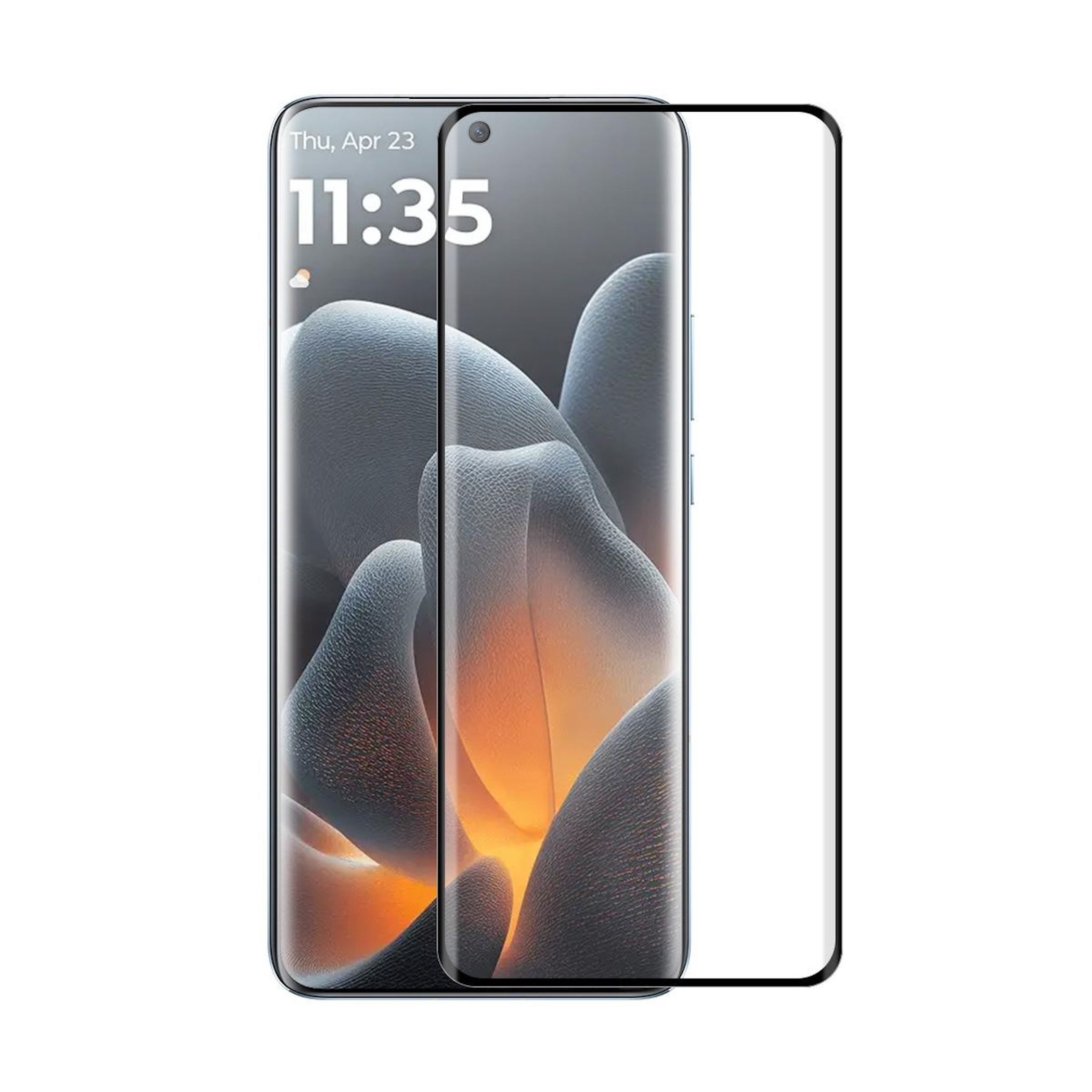 Wigento Displayschutzglas Full Cover Curved 1x für Motorola Edge 70 Fusion Bildschirmschutz 3D für Motorola Edge 70 Fusion, 3D Curved Full Cover, 9H Härte