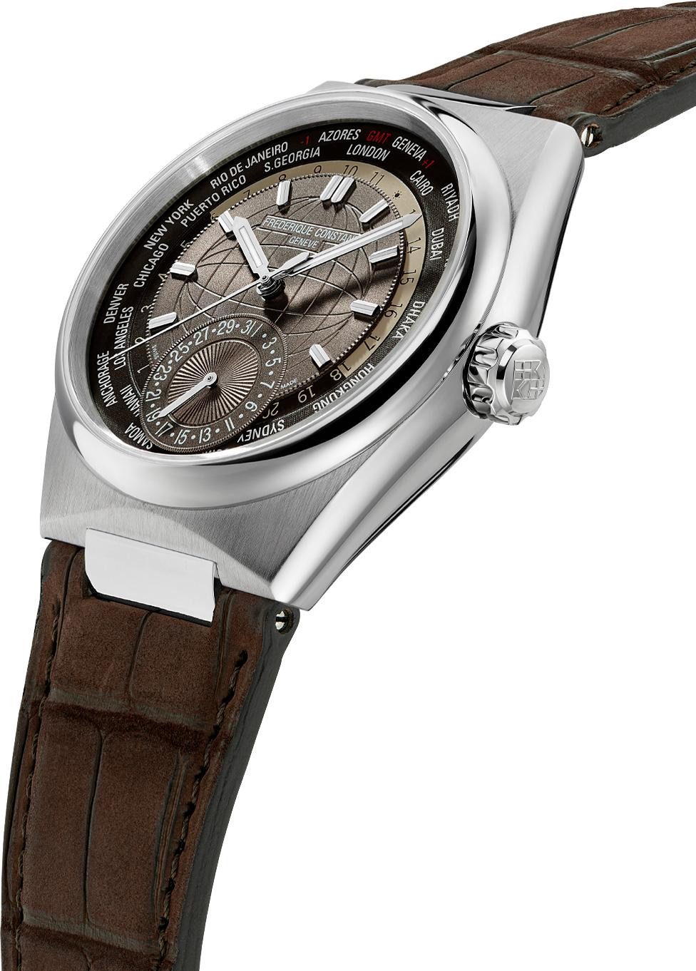 Frederique Constant Quarzuhr HIGHLIFE WORLDTIMER Herrenarmbanduhr günstig online kaufen