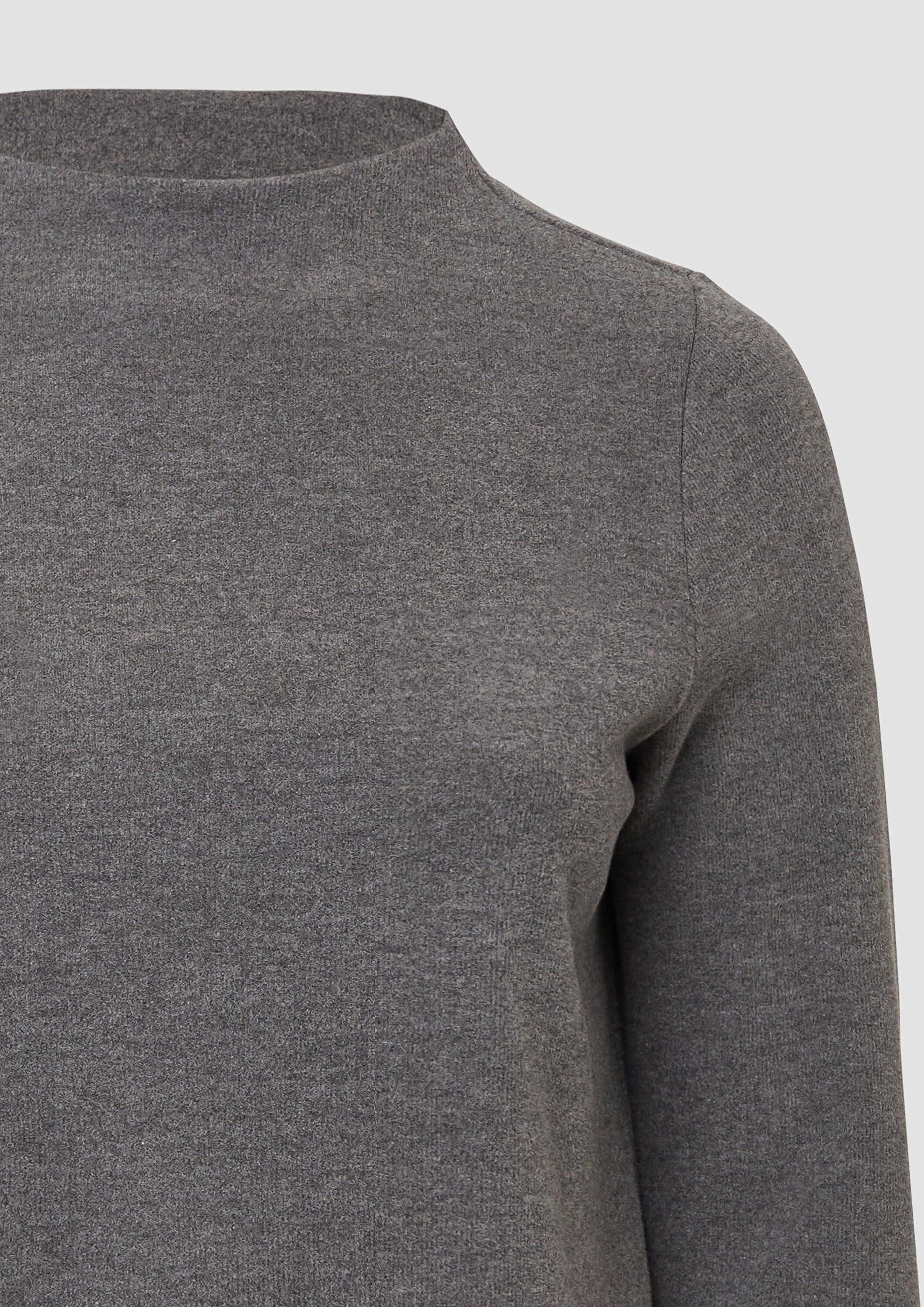 s.Oliver Sweatshirt Sweatshirt Weiches Sweatshirt mit Stehkragen