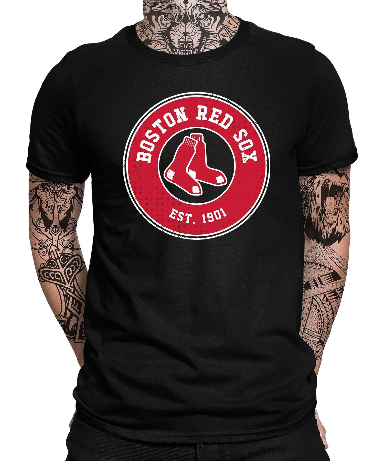T-Shirt Herren Quattro Boston Kurzarmshirt Formatee Red Sox (1-tlg)