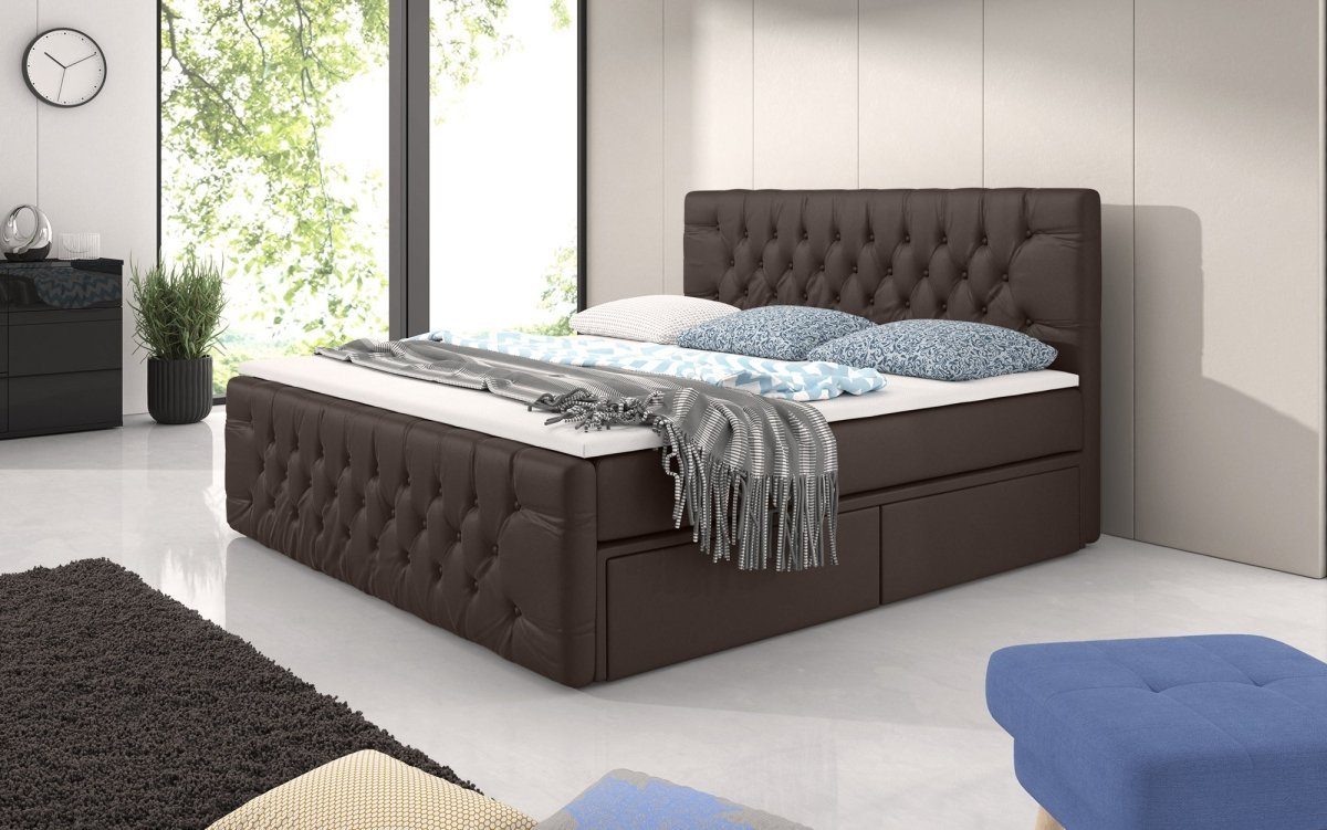 Luxusbetten24 Boxspringbett Bellissimo, mit 4 Schubladen günstig online kaufen