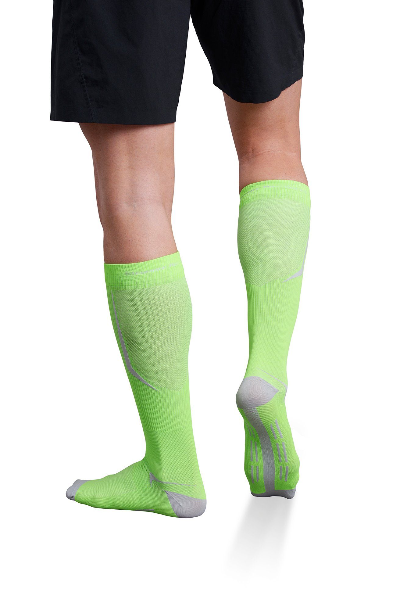 Performance® Socks Compression Lime atmungsaktiv, Max Strammer Performance Kompressionsstrümpfe antibakteriell