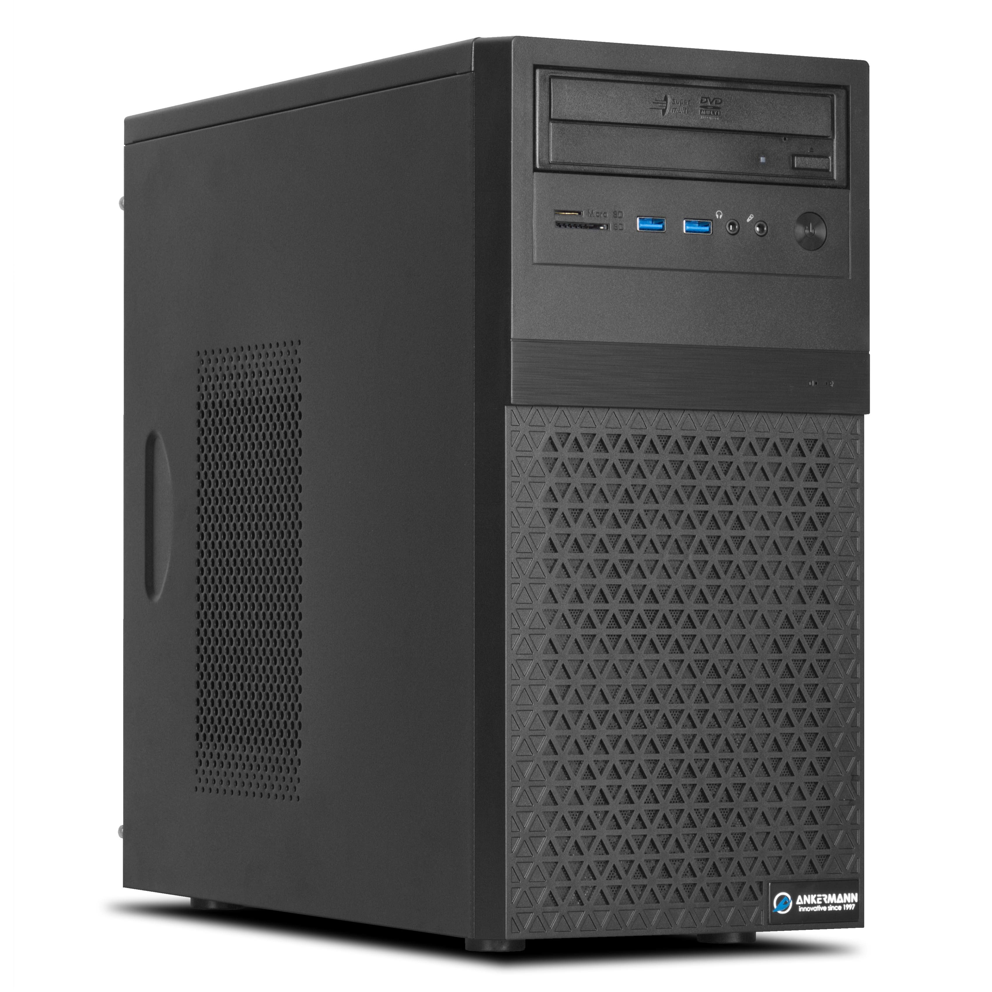 ANKERMANN-PC Business Office Work V1 PC (Intel Core i5 10400, Core Onboard Graphics, 16 GB RAM, 480 GB SSD, Luftkühlung)