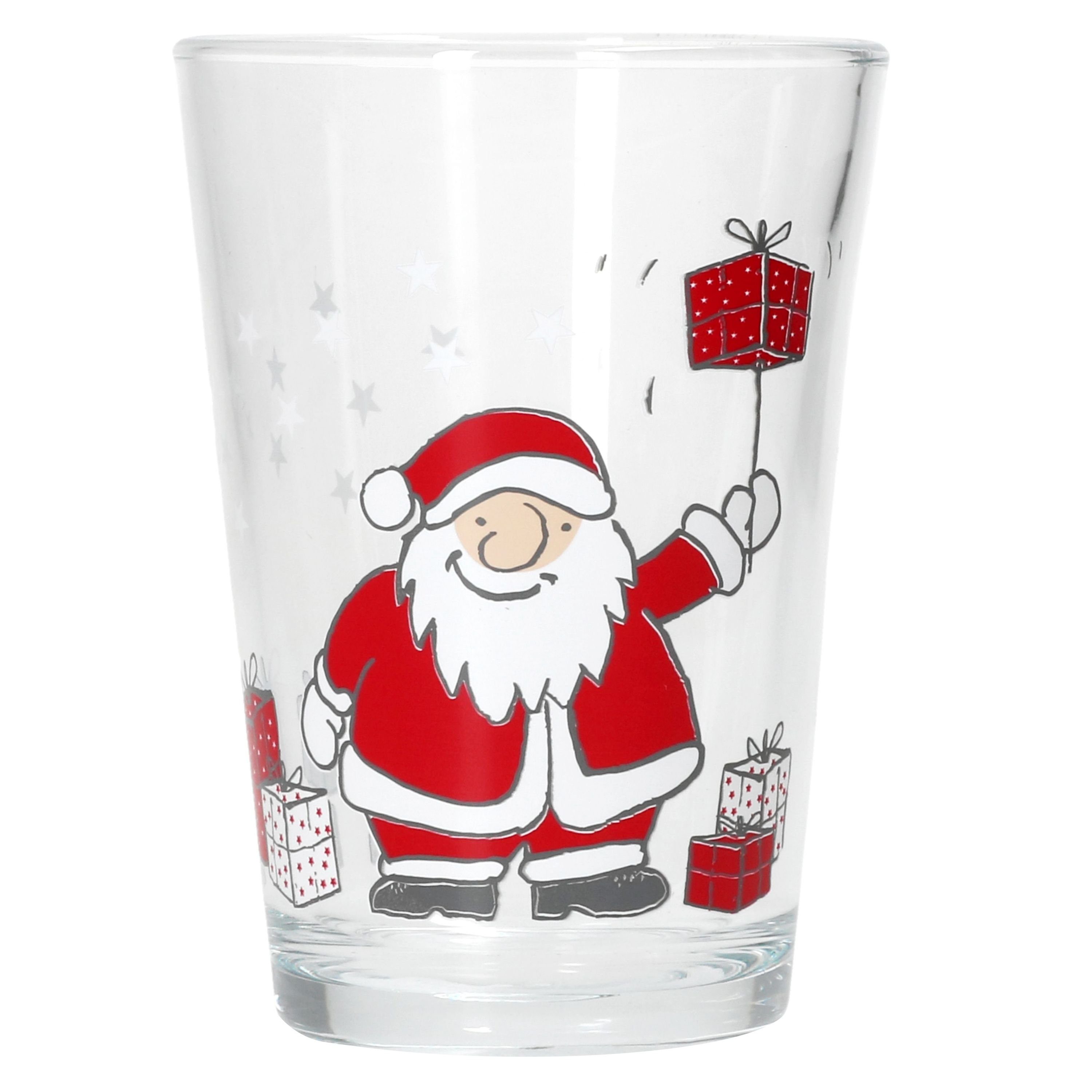 240ml Glühweingläser H11cm, Glas 2x & Ritzenhoff Glas Winter Breker Ritzenhoff Family Santa