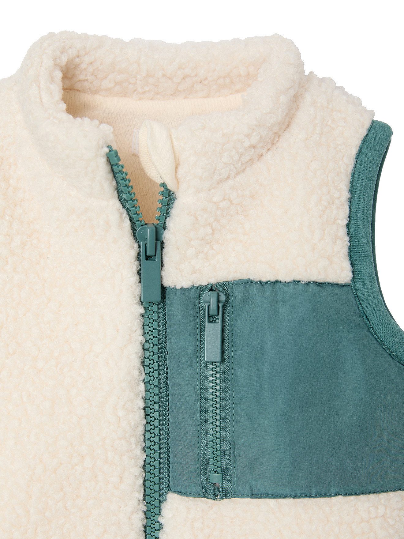 vertbaudet Strickjacke Baby Weste aus Teddyfleece – Bild 3 von 4