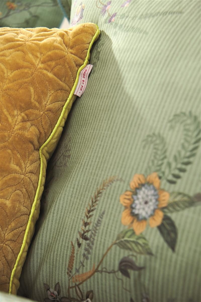PiP Studio Dekokissen Quilty Dreams Kissen bright yellow 45x45cm (1 Stück)