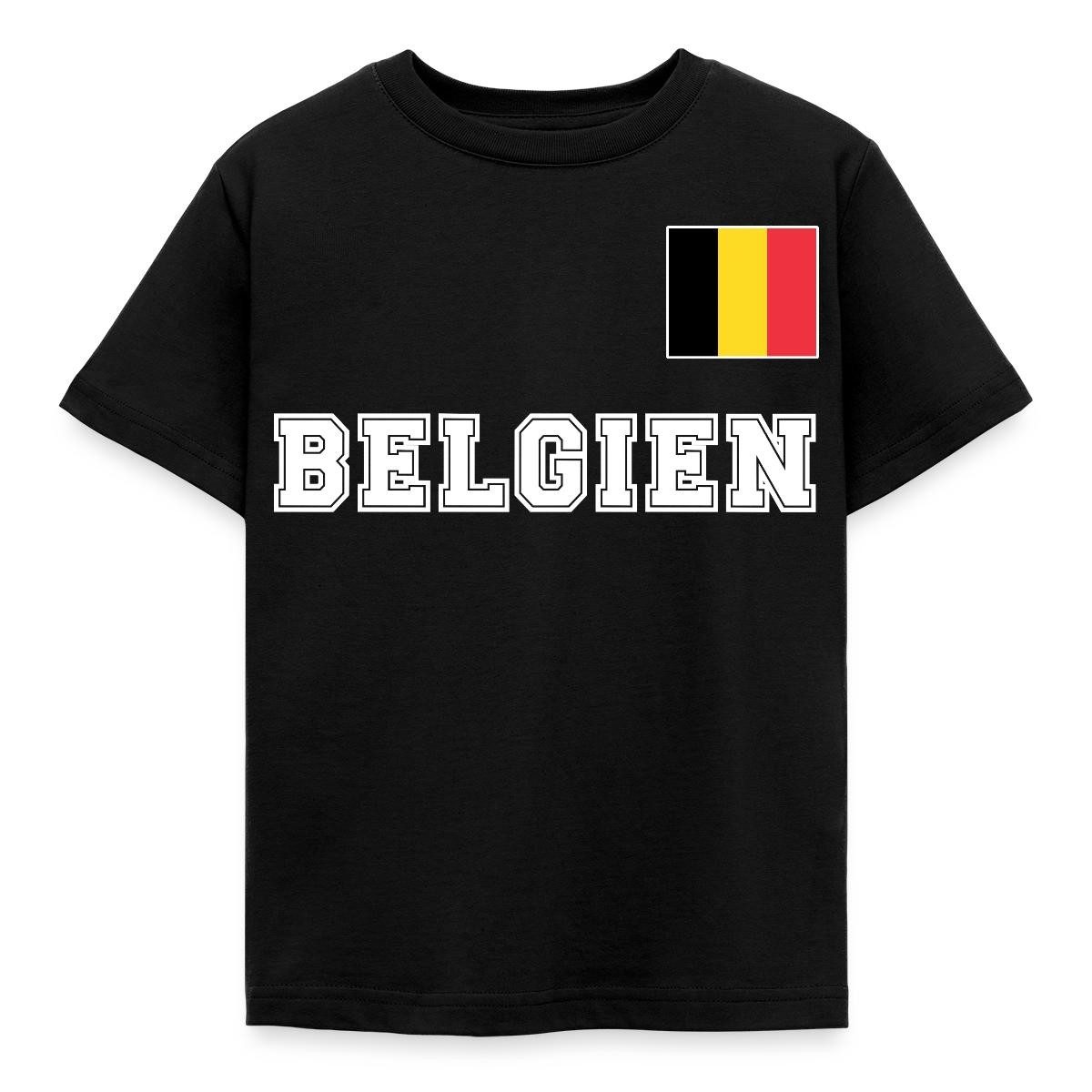 T-Shirt Belgien Trikot, Belgien Fußball Kinder T-Shirt