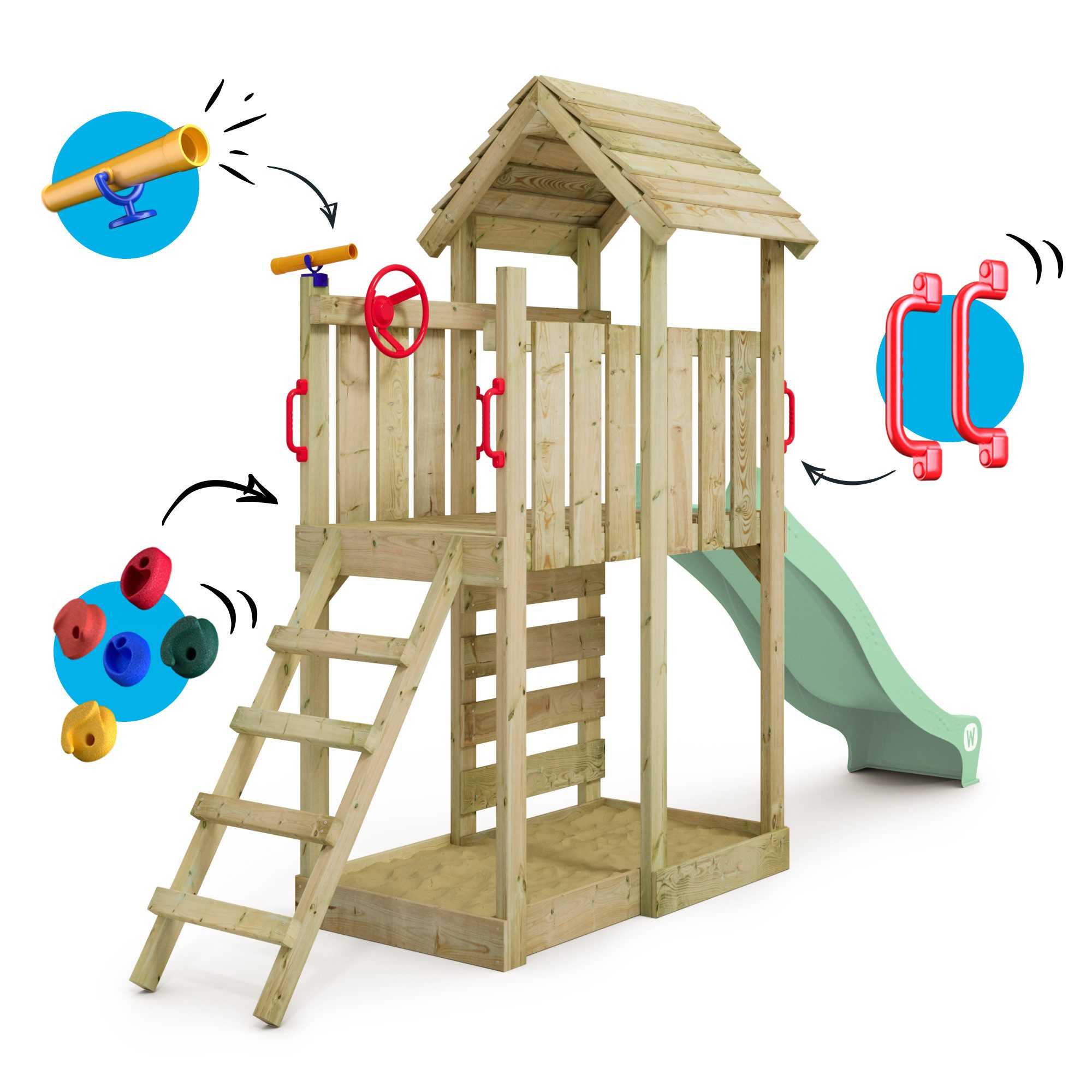 Wickey Spielturm JoyFlyer – Garten-Klettergerüst mit günstig online kaufen