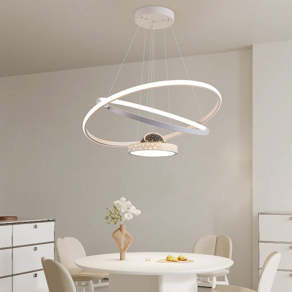 Eurotondisplay LED Deckenleuchte LED Deckenleuchte Fernbedienung App Lichtfarbe Helligkeit einstellbar, LED fest integriert, Warm- bis Kaltweiß, Lichtfarbe und Helligkeit mit Fernbedienung oder Hany-App steuerbar.