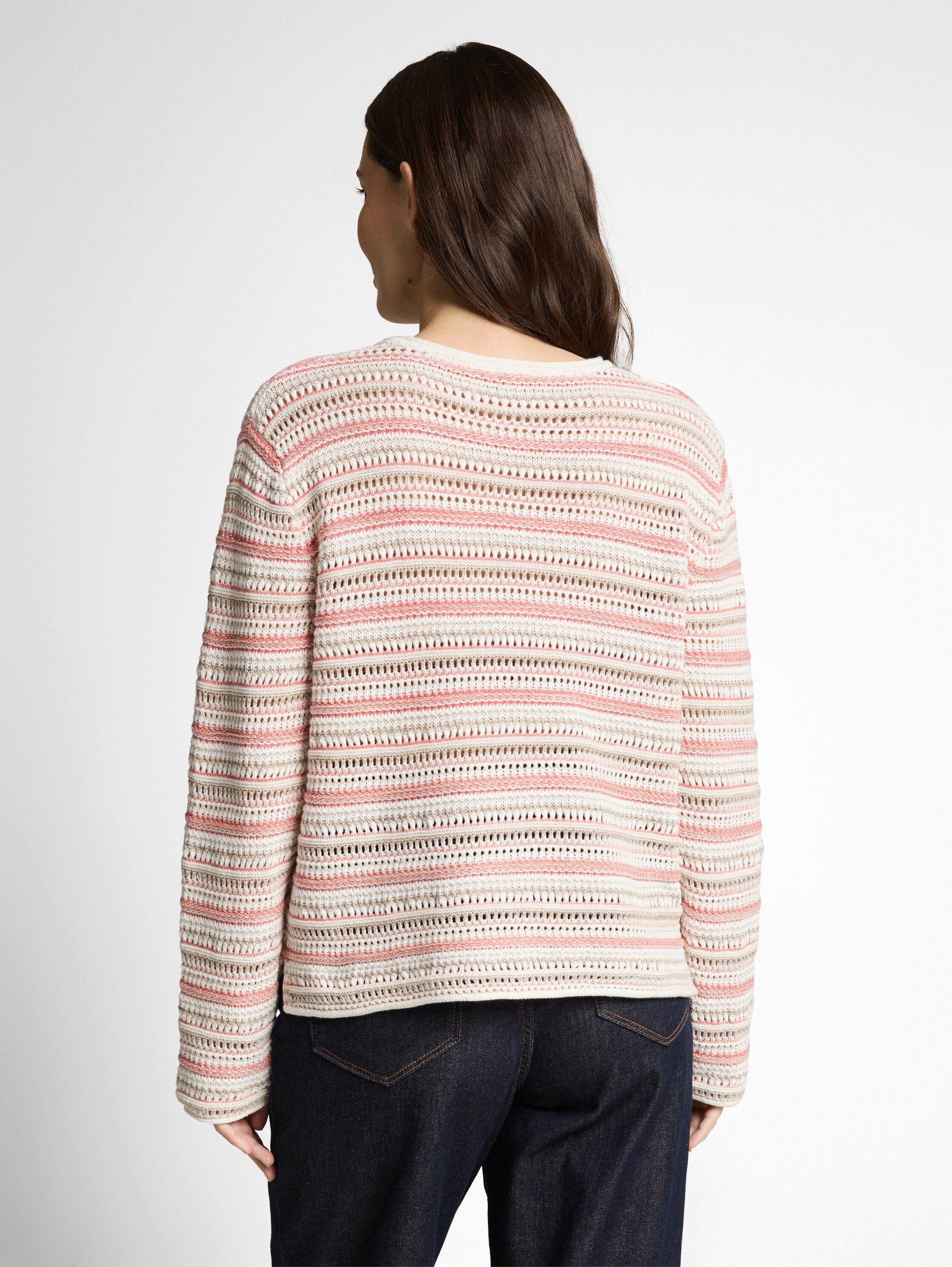TOM TAILOR Strickpullover mit Streifen Muster