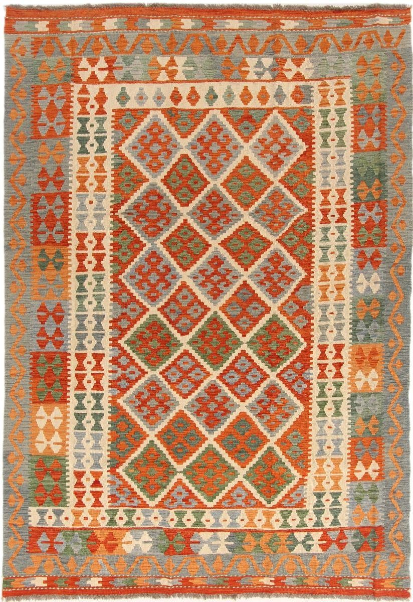 Orientteppich Kelim Afghan 177x249 Handgewebter Orientteppich, Nain Trading, rechteckig, Höhe: 3 mm