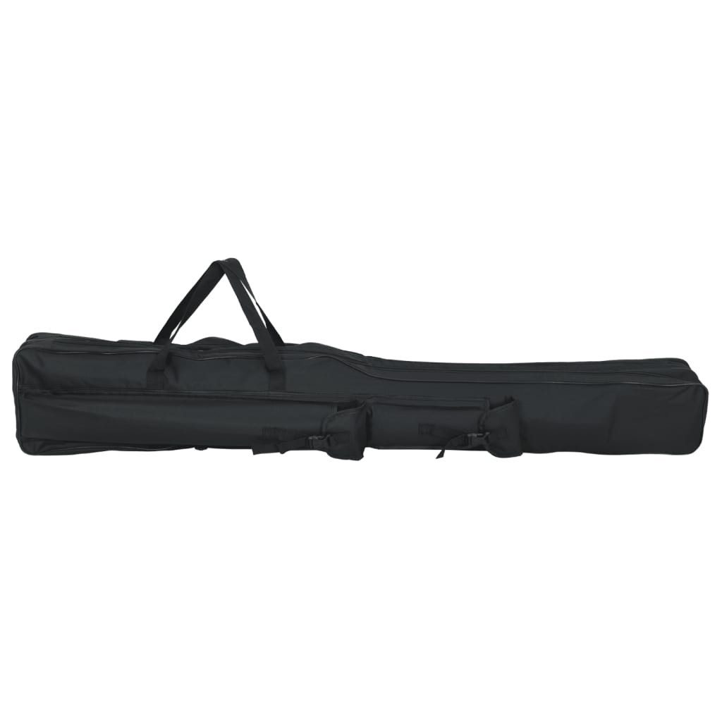 vidaXL Sporttasche 160 cm Angelrutentasche Schwarz 160 cm Oxford-Gewebe