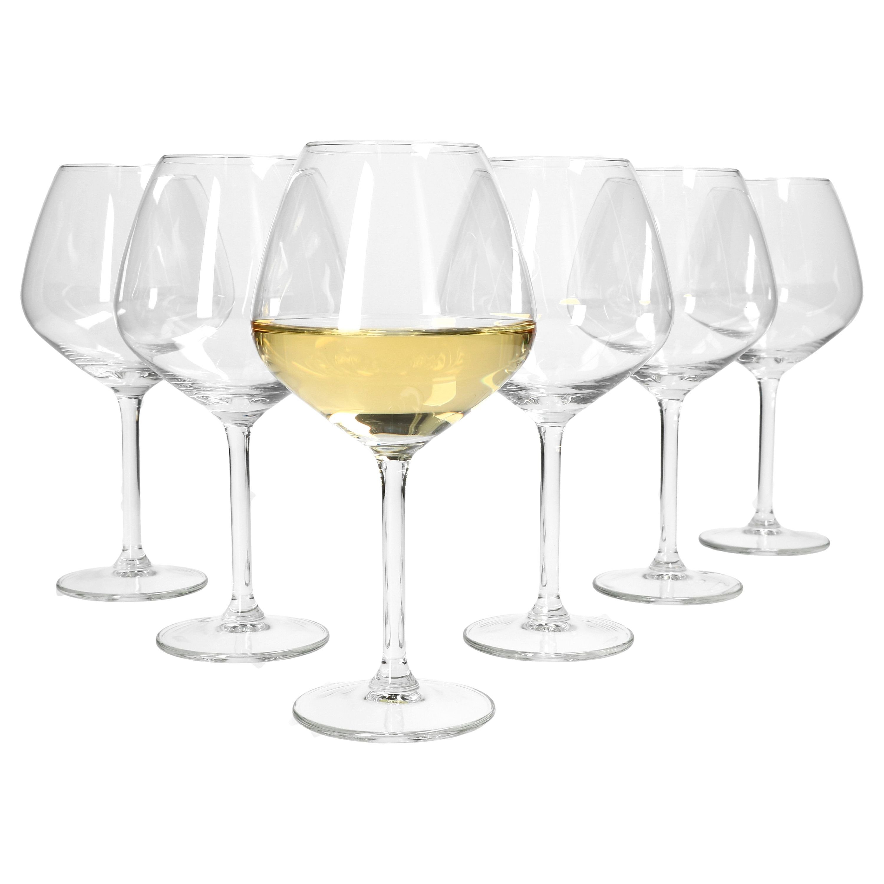 van Well Weinglas Kelchglasserie Optima - 6er Weißweinkelche 42cl, Glas