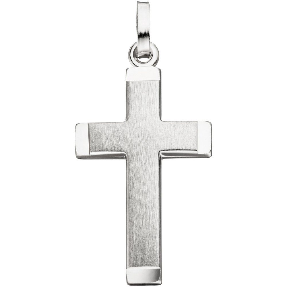 Kettenanhänger Anhänger Kreuz 28,4x15,5mm, 925 Silber