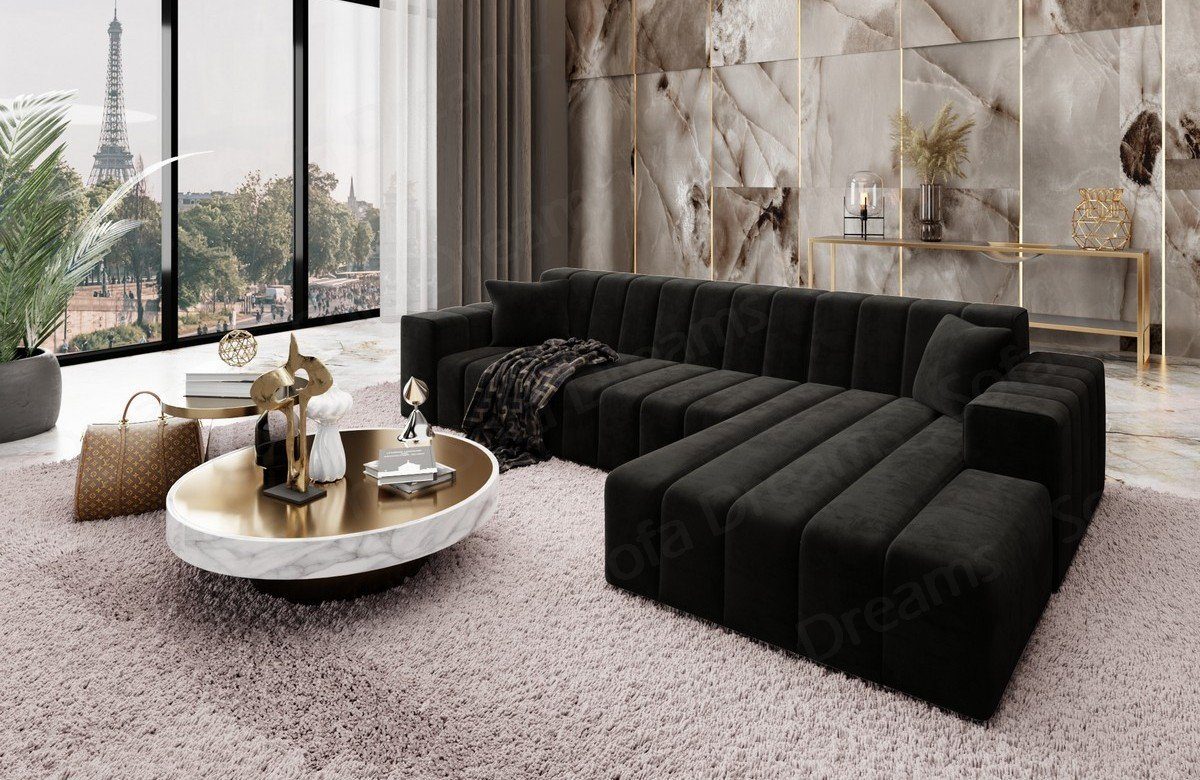 Sofa Dreams Ecksofa Stoffsofa Polster Couch Ecksofa Gran Canaria L kurz Sofa Stoffcouch, Loungesofa