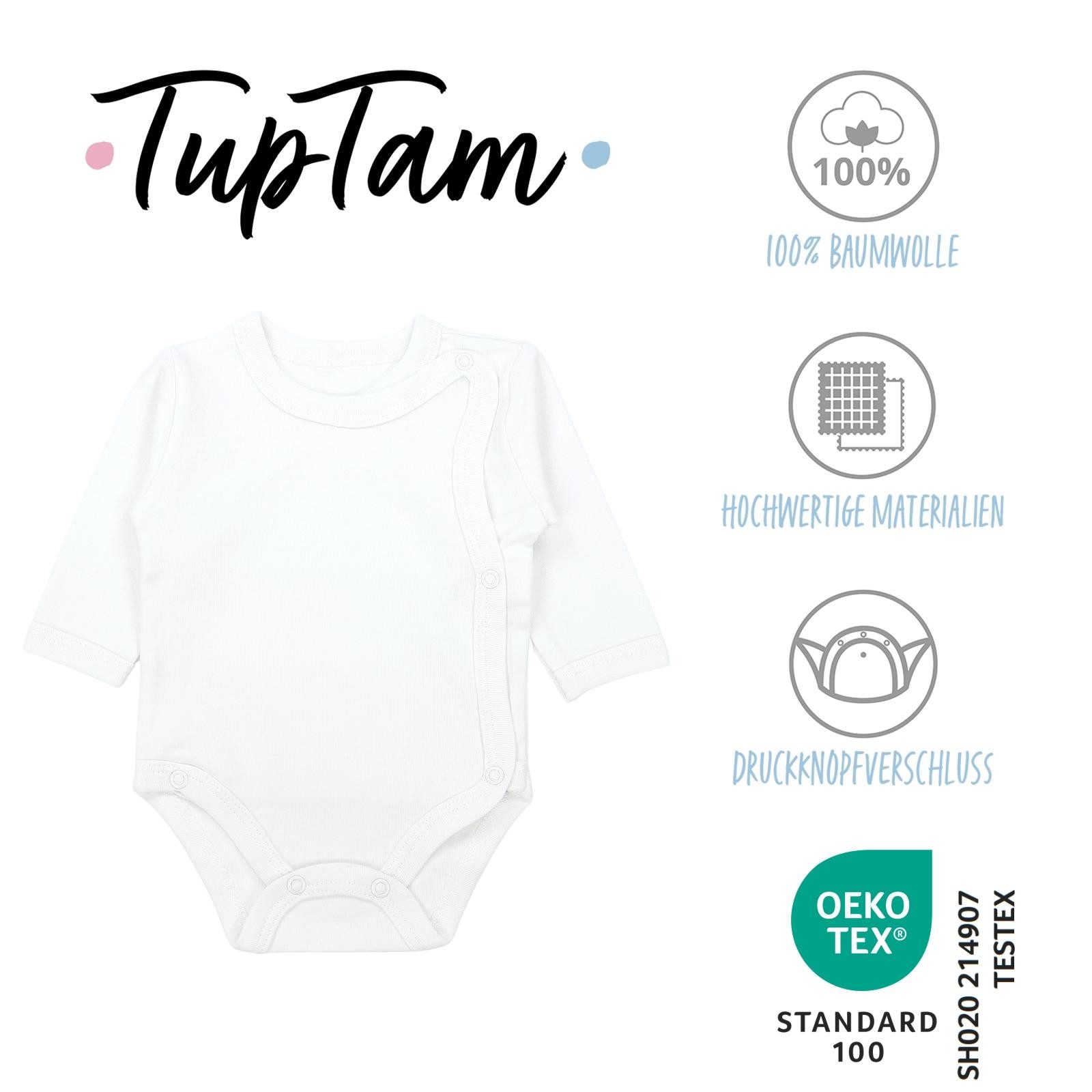 TupTam Wickelbody TupTam Baby Unisex Langarm Wickelbody Print / Uni 5er Pack