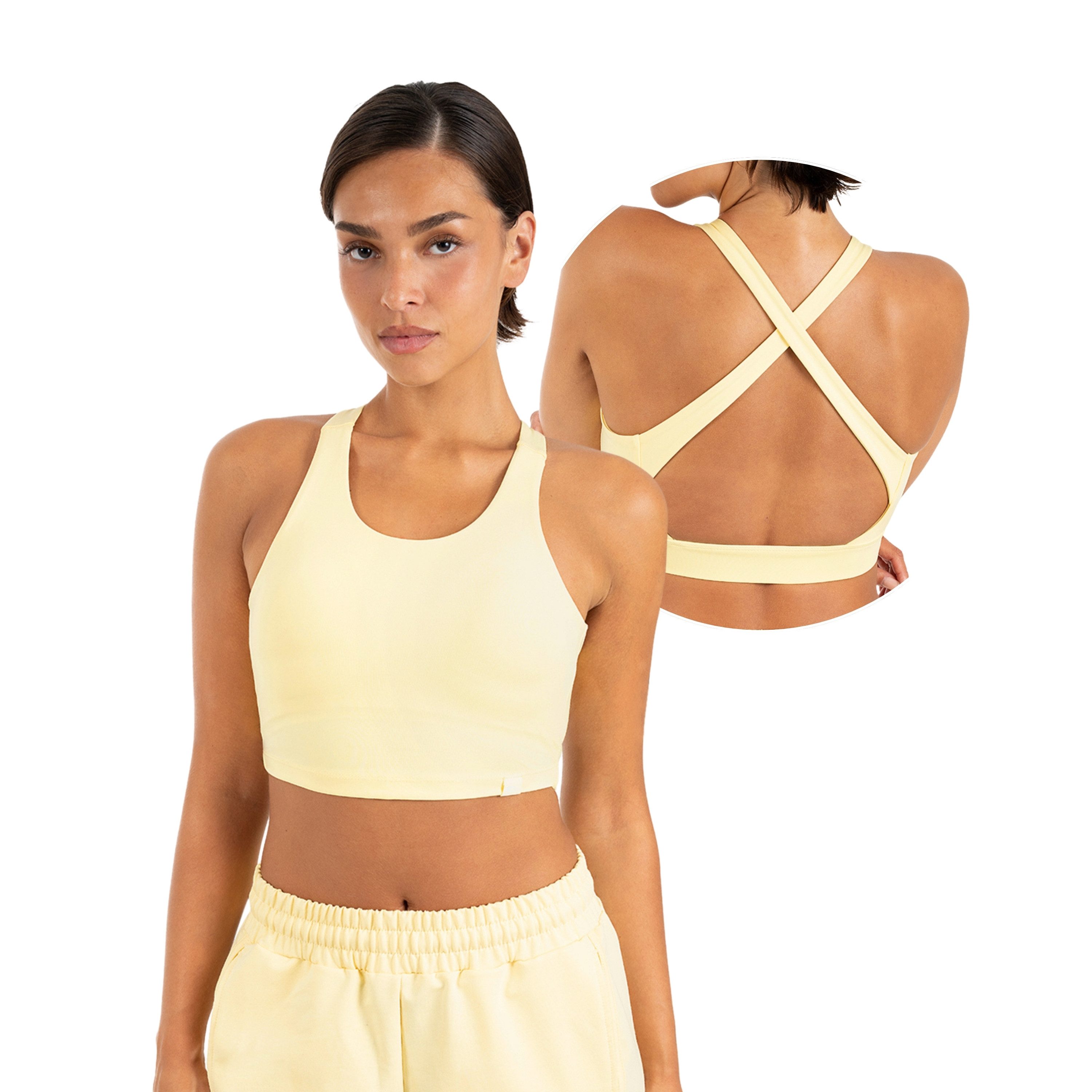Smilodox Sport-BH Sorea Damen, Gym-BH, Shaped Fit, Medium Support, für Fitness & Yoga Stretch, Shaping, Rundhals, Bewegungsfreiheit, elastisch