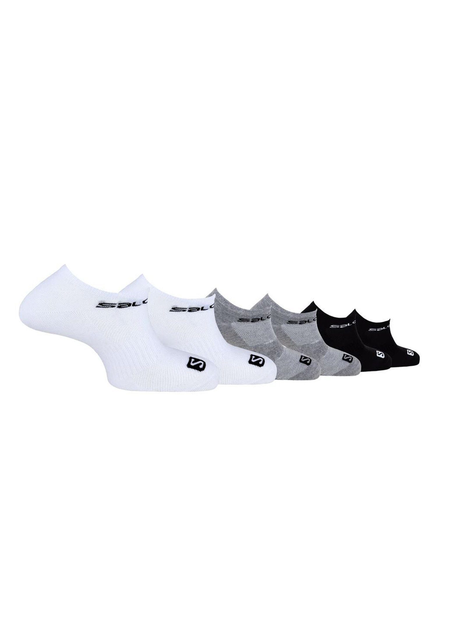Salomon Sportsocken black/white/grey Pack Sportsocken 6er