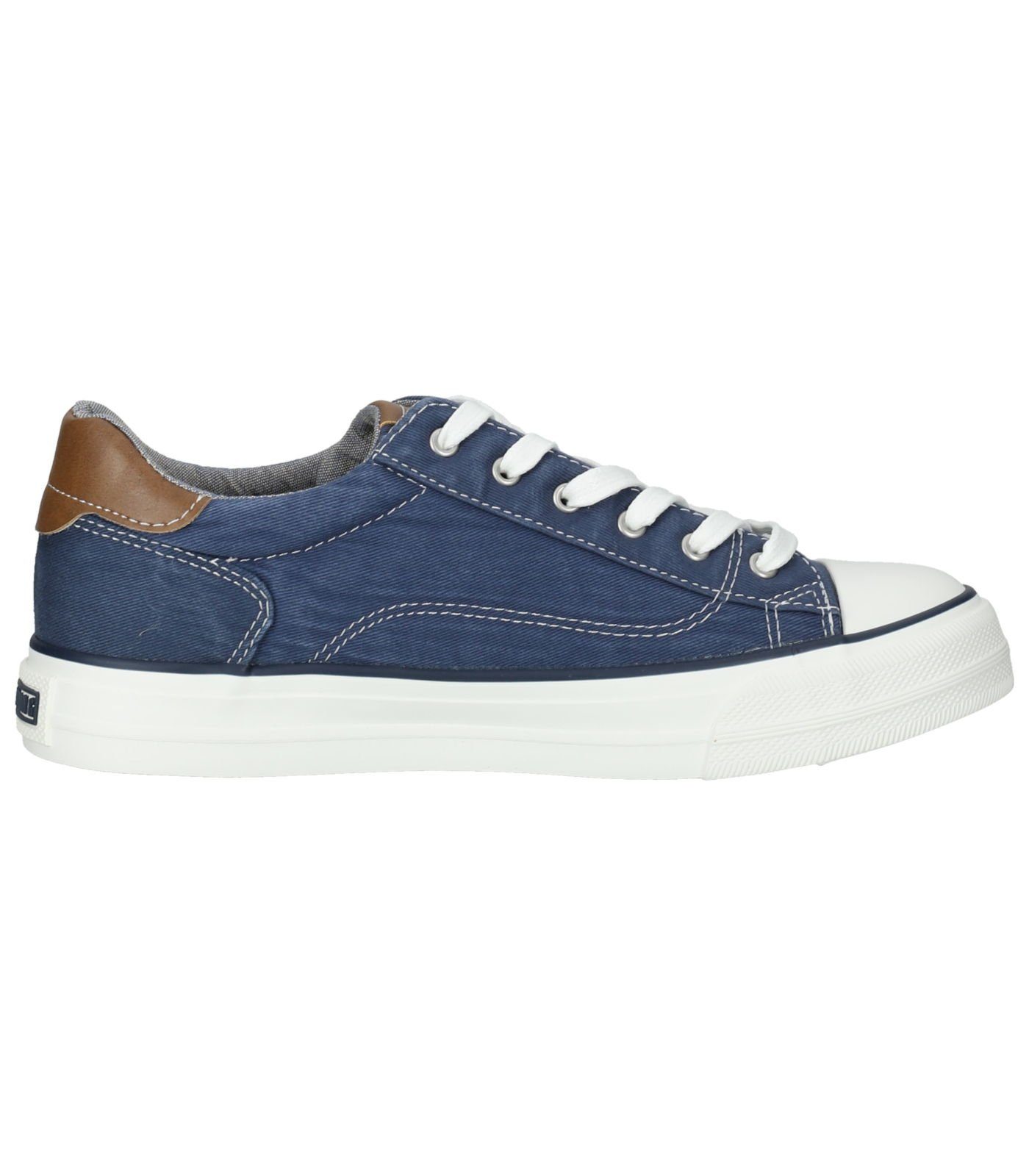 Sneaker Sneaker Lederimitat/Textil MUSTANG Dunkelblau