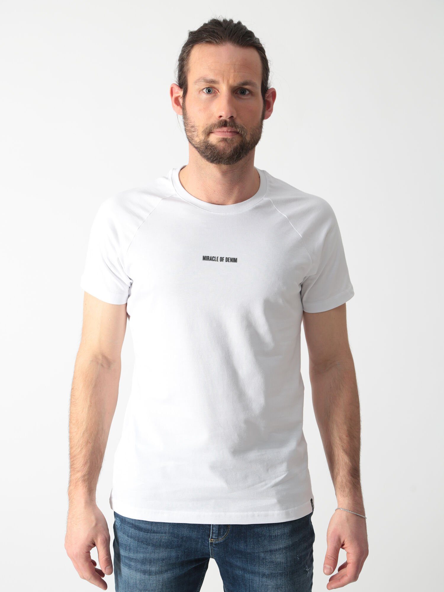 Miracle of Denim T-Shirt mit Logo White