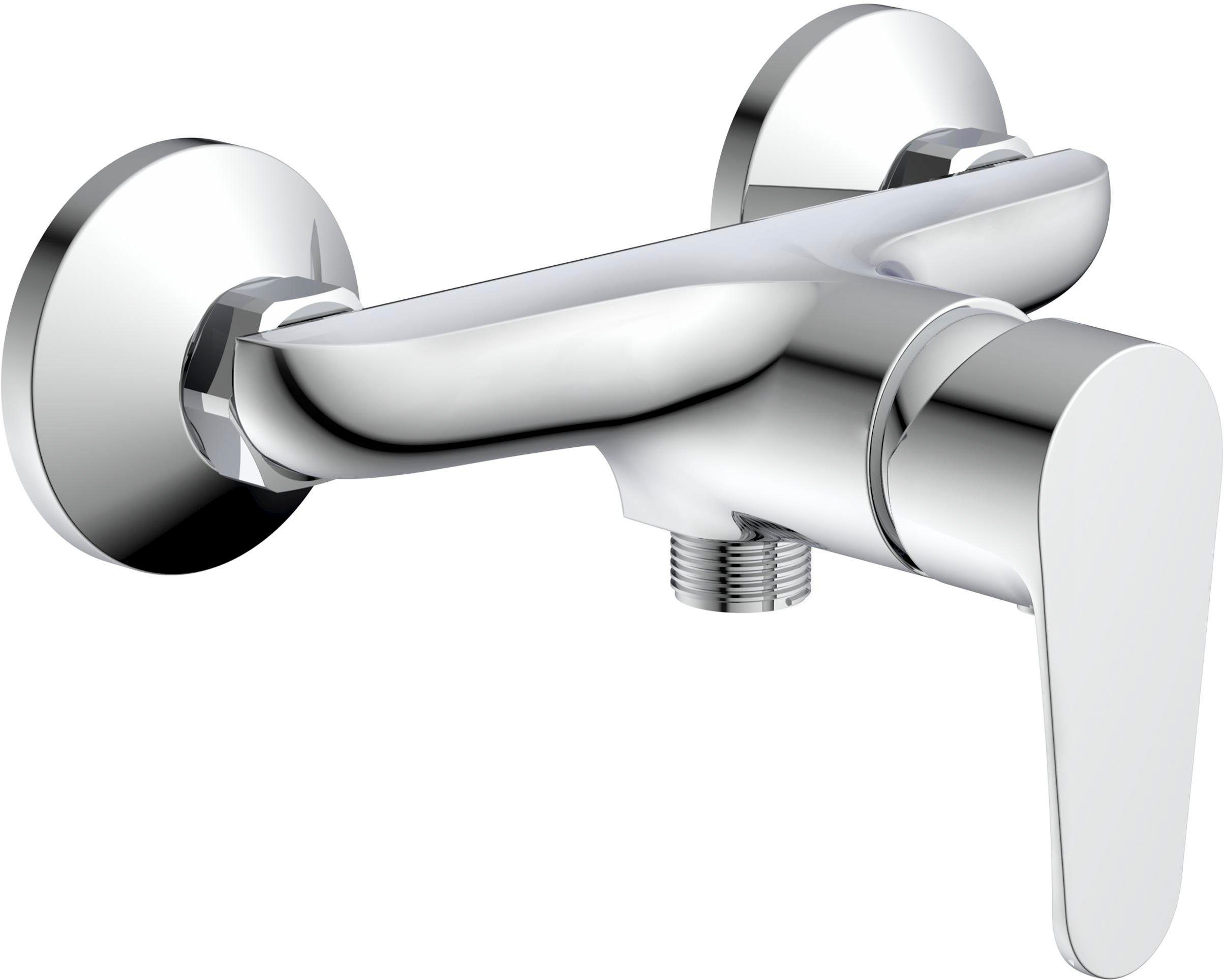 Eisl Duschsystem BARBADOS, 2 Strahlart(en), wassersparend, Antikalk, höhenverstellbar, Edelstahl