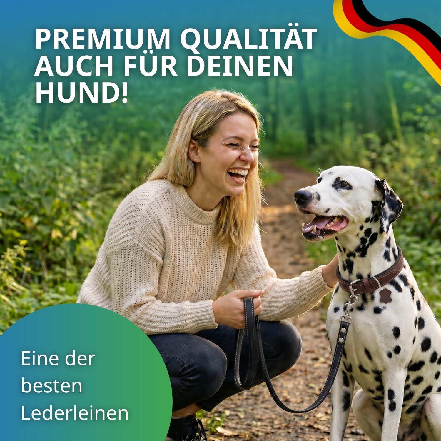 Activity4Dogs Hundeleine für große Hunde Leder, 1m, mit gepolsterter Schlaufe, verschiedene Farben, Made in Germany