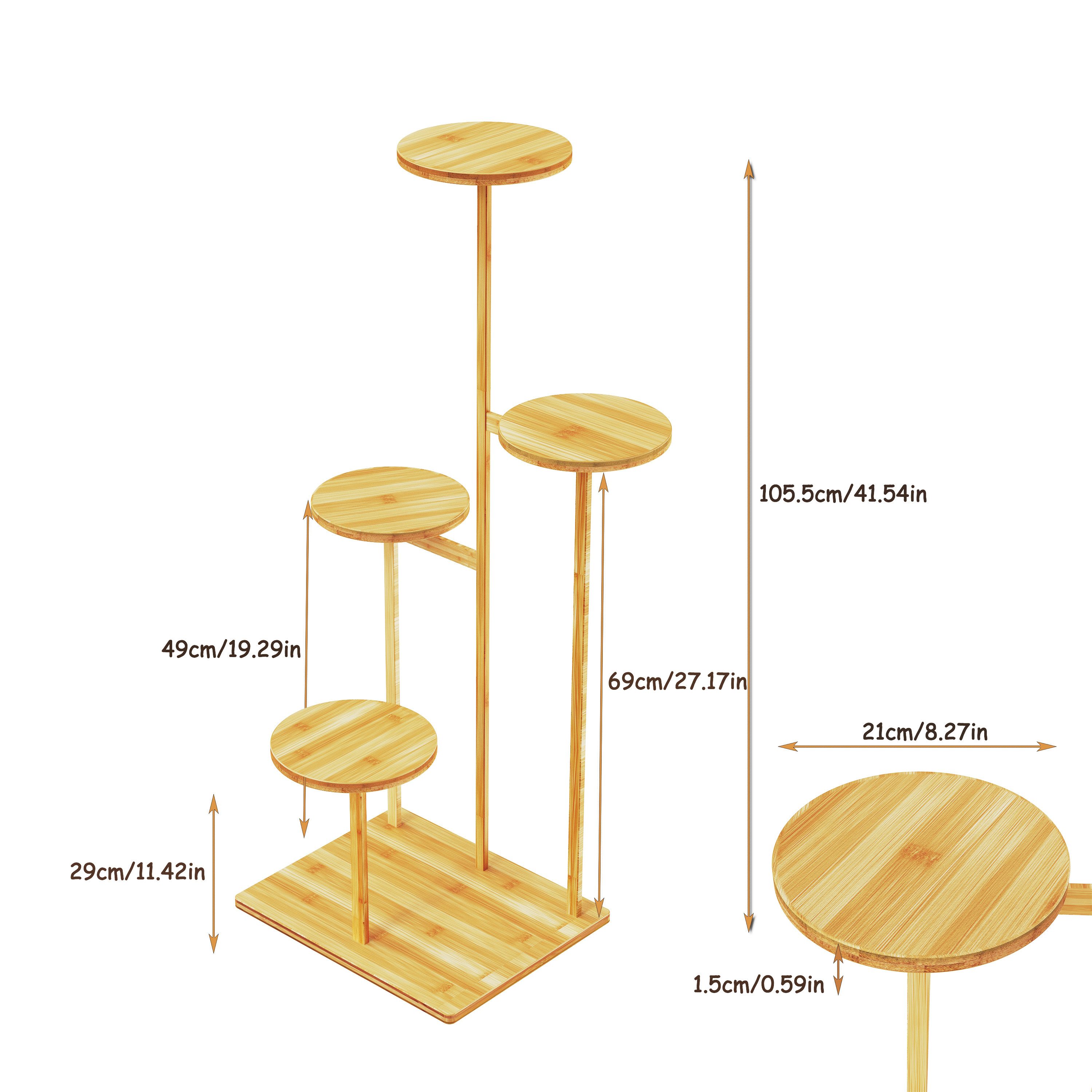 Ribelli Pflanzentreppe 5 Etagen Pflanzenständer, Blumenständer 106cm Höhe, günstig online kaufen