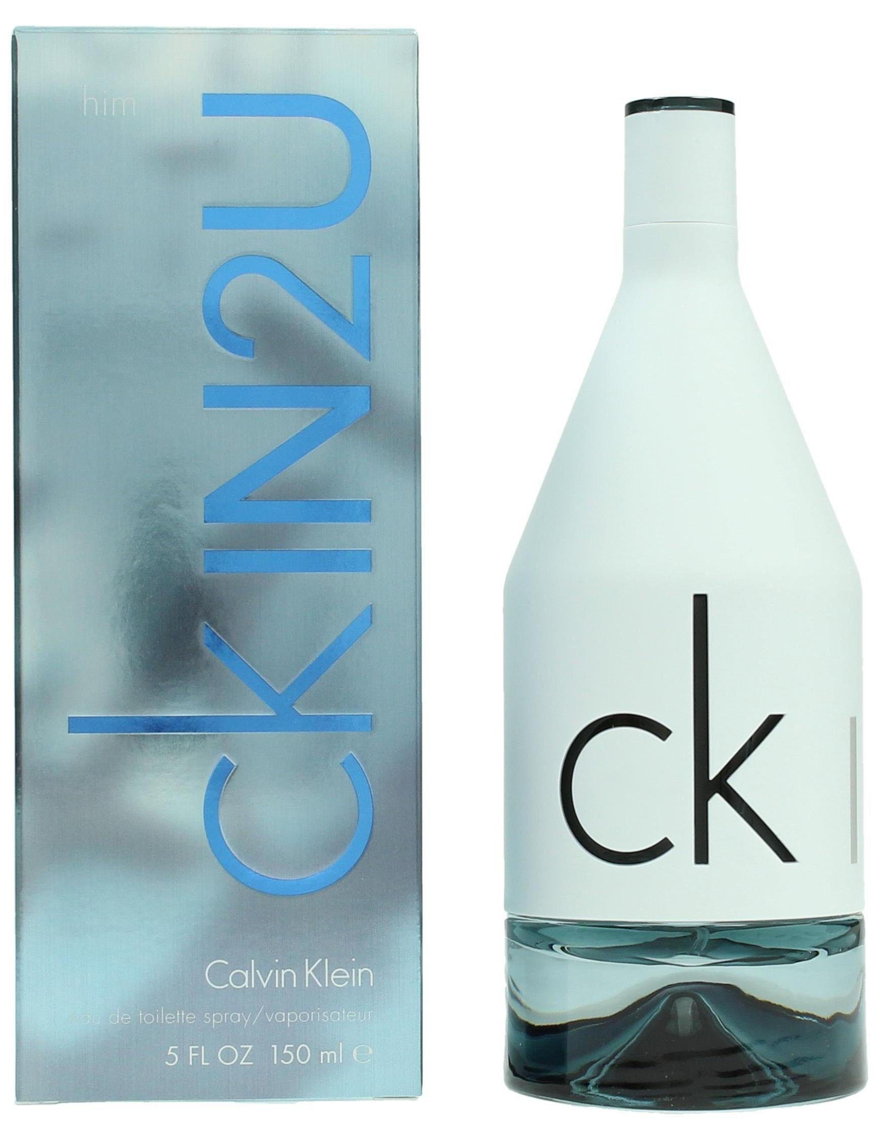 Calvin Klein Eau de Toilette CK IN2U, Orientalisch-holziger Herrenduft mit Zitrone, Kakao, Pfeffer, Vetiver.