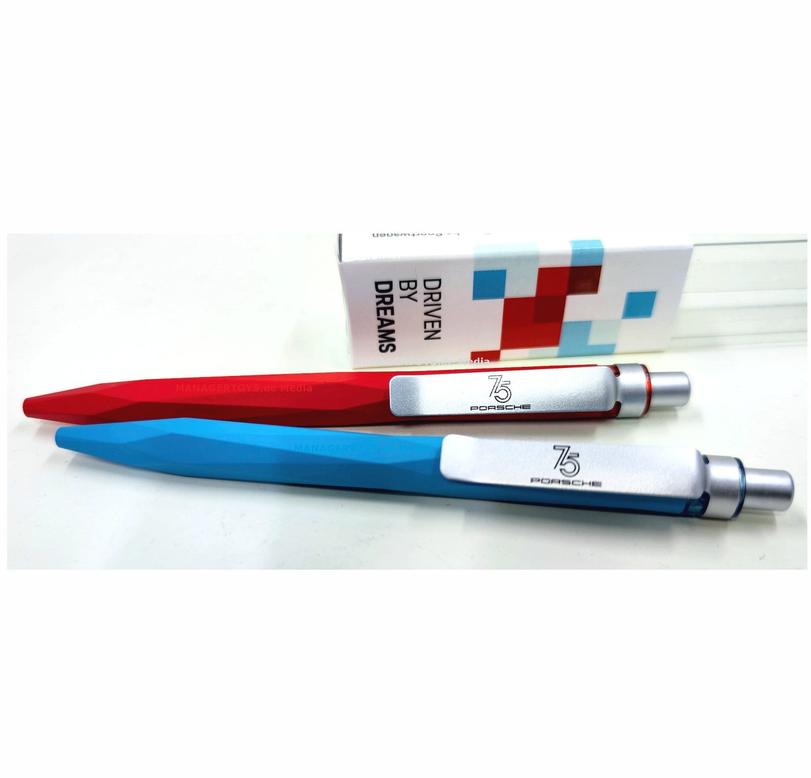 Porsche Kugelschreiber Kugelschreiber Kuli 2er Set soft click DRIVEN BY DREAMS Jubiläum