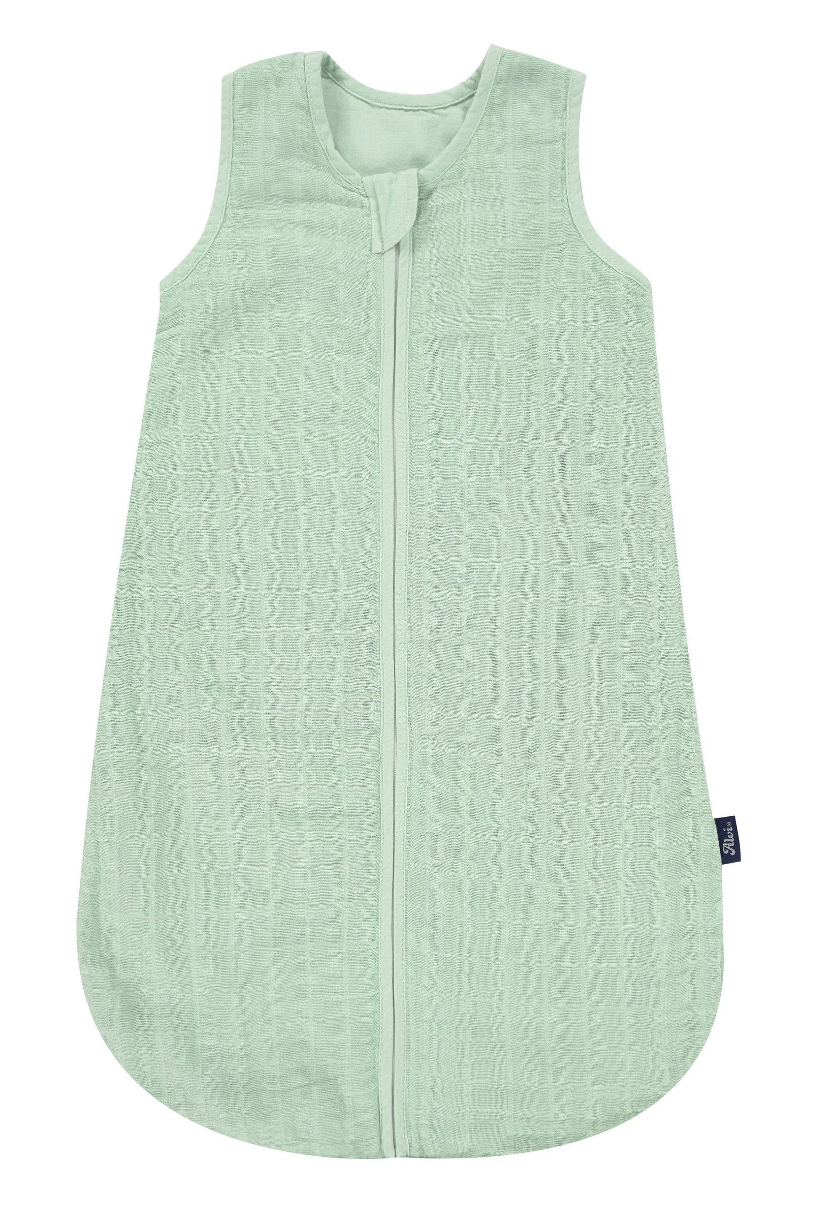 Babyschlafsack Mull-Schlafsack Uni türkis