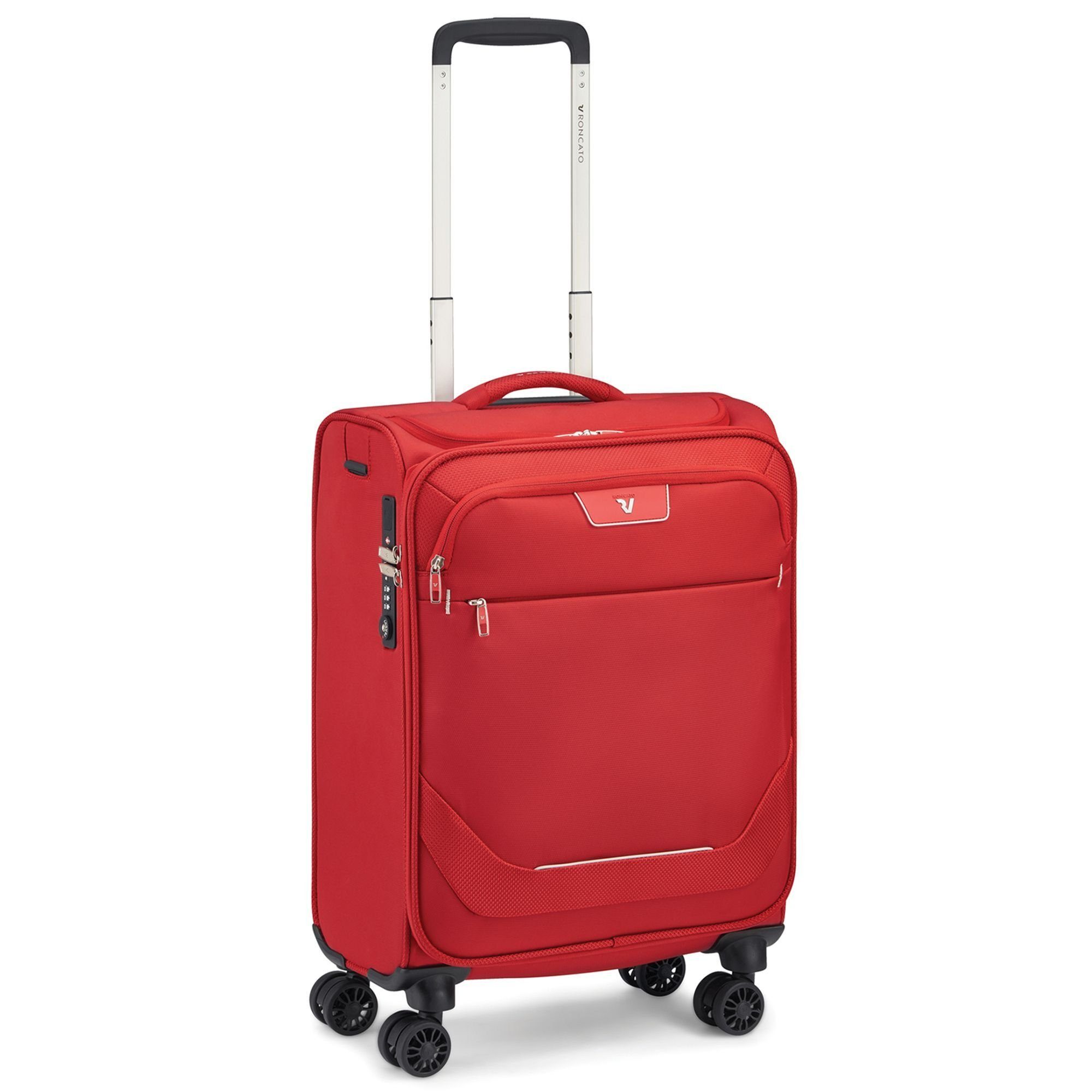 Handgepäck-Trolley Joy, 4 Rollen, rosso Polyester RONCATO