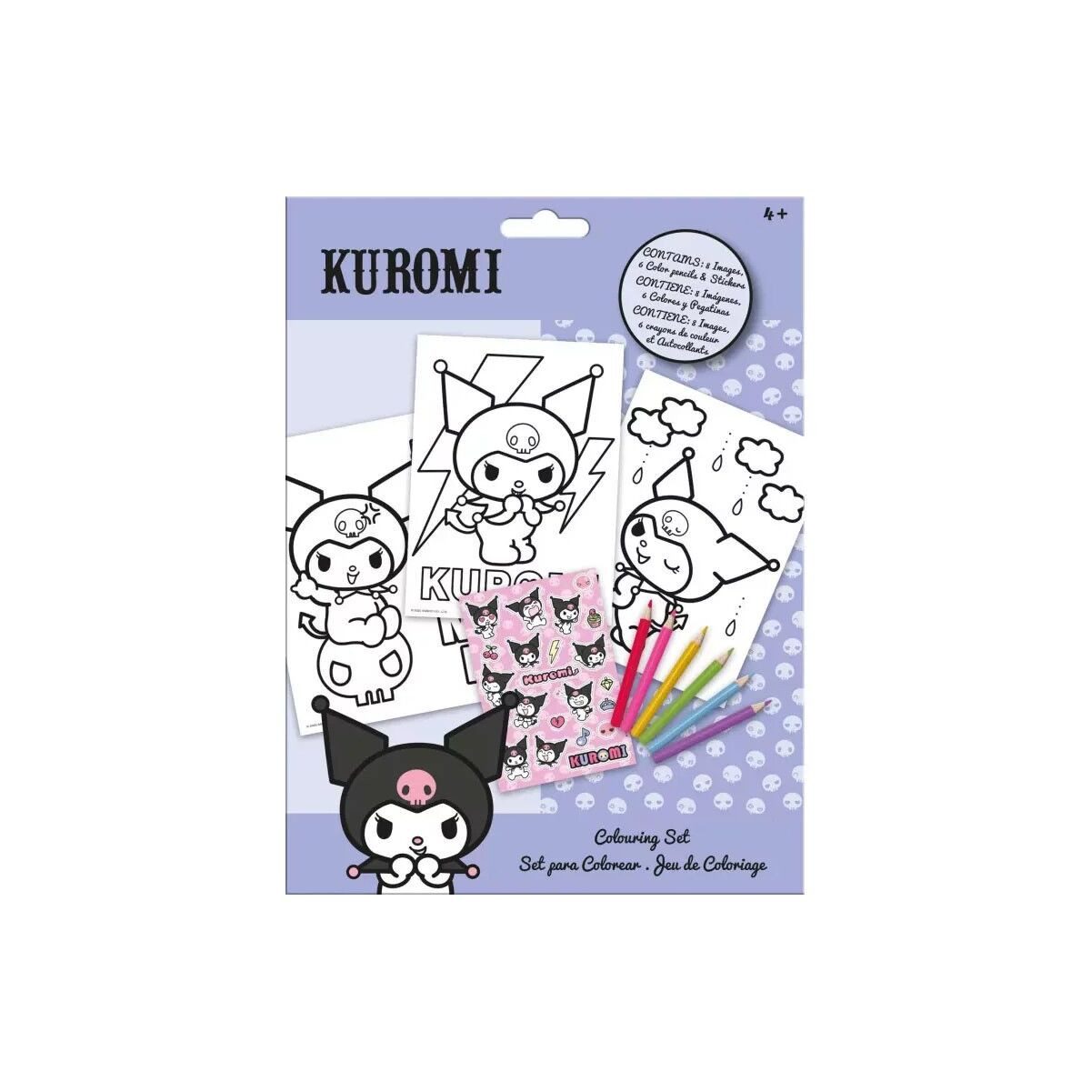 Hello Kitty Kreativset Hello Kitty Kuromi Malset mit Aufklebern