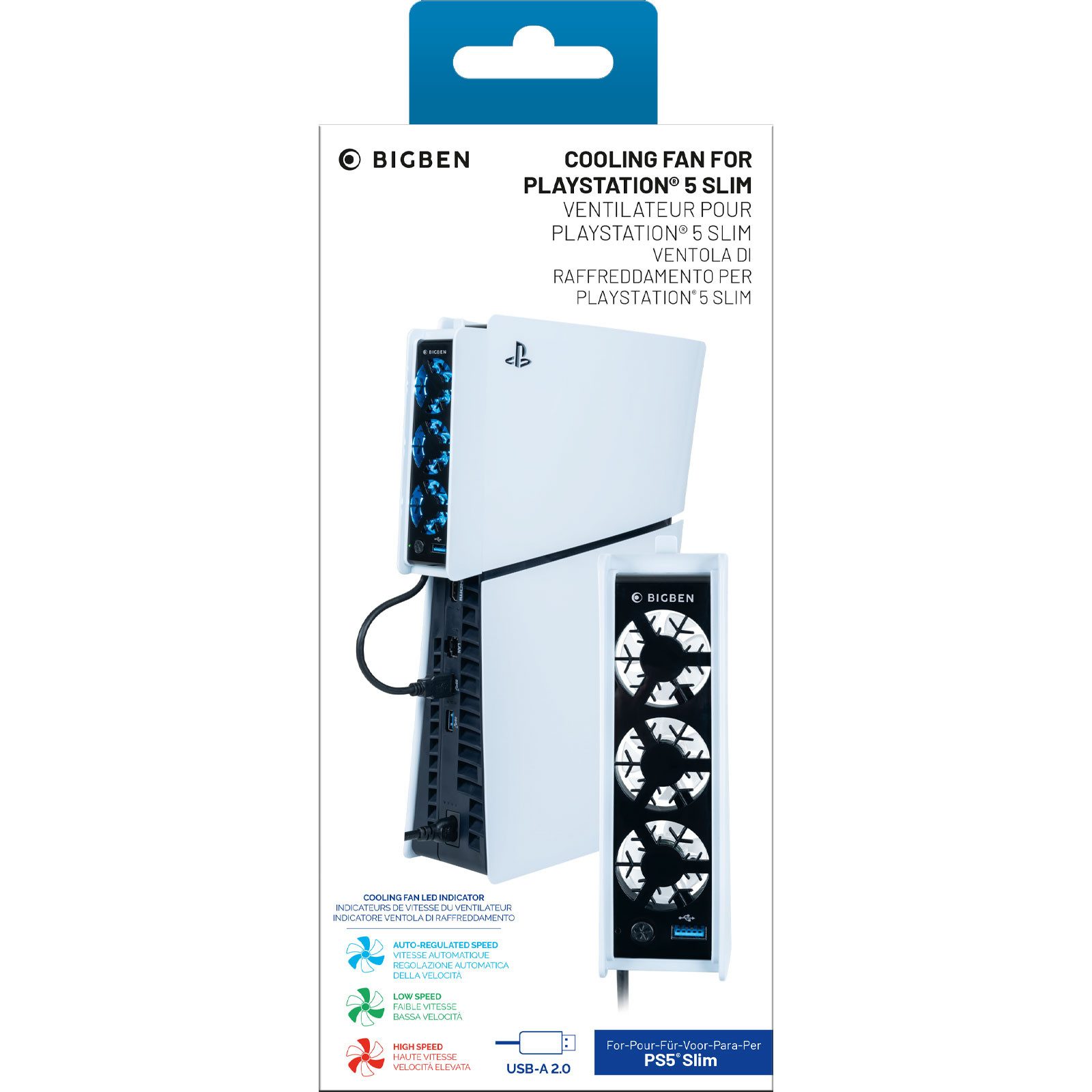 BigBen Lüfter [white/black] für PS5 Slim Computer-Kabel