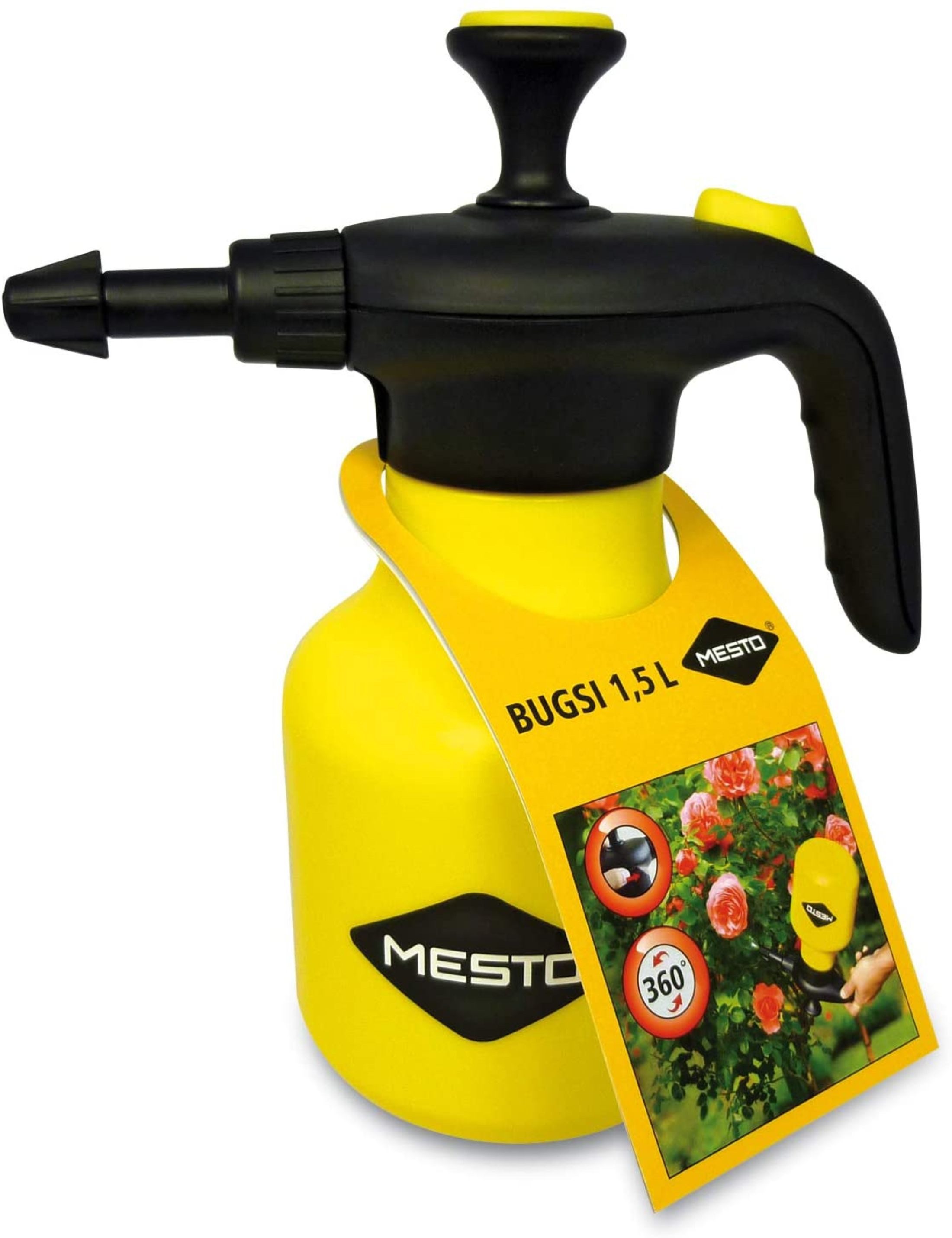 MESTO Drucksprühgerät Mesto 3132GR BUGSI 360 Grad schwenkbar Drucksprüher 1,5 Liter