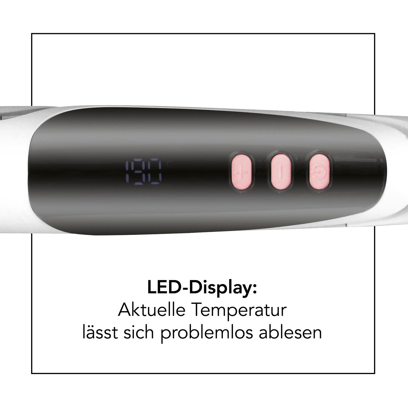 Glätteisen, zum Anfassen Lockenstab & Locken MAXXMEE Haarstyler Kaltspitze 150-230°C, Glätten,