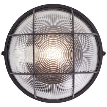 Lightbox Deckenleuchte, ohne Leuchtmittel, Wand- & Deckenlampe, 11 cm Höhe, Ø 26 cm, E27, max. 40 W, Metall/Glas
