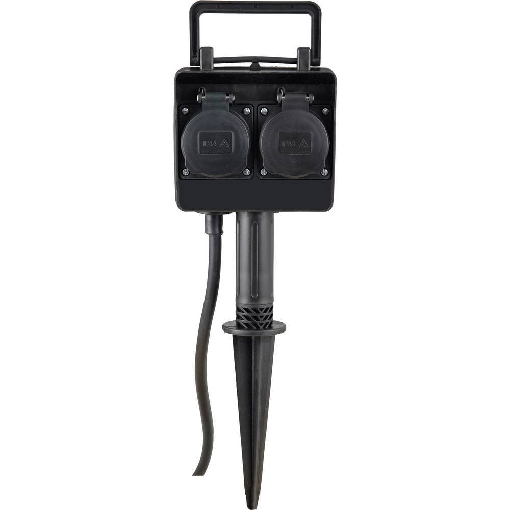 HEITRONIC Gartensteckdose Steckdosen-Verteiler 35466