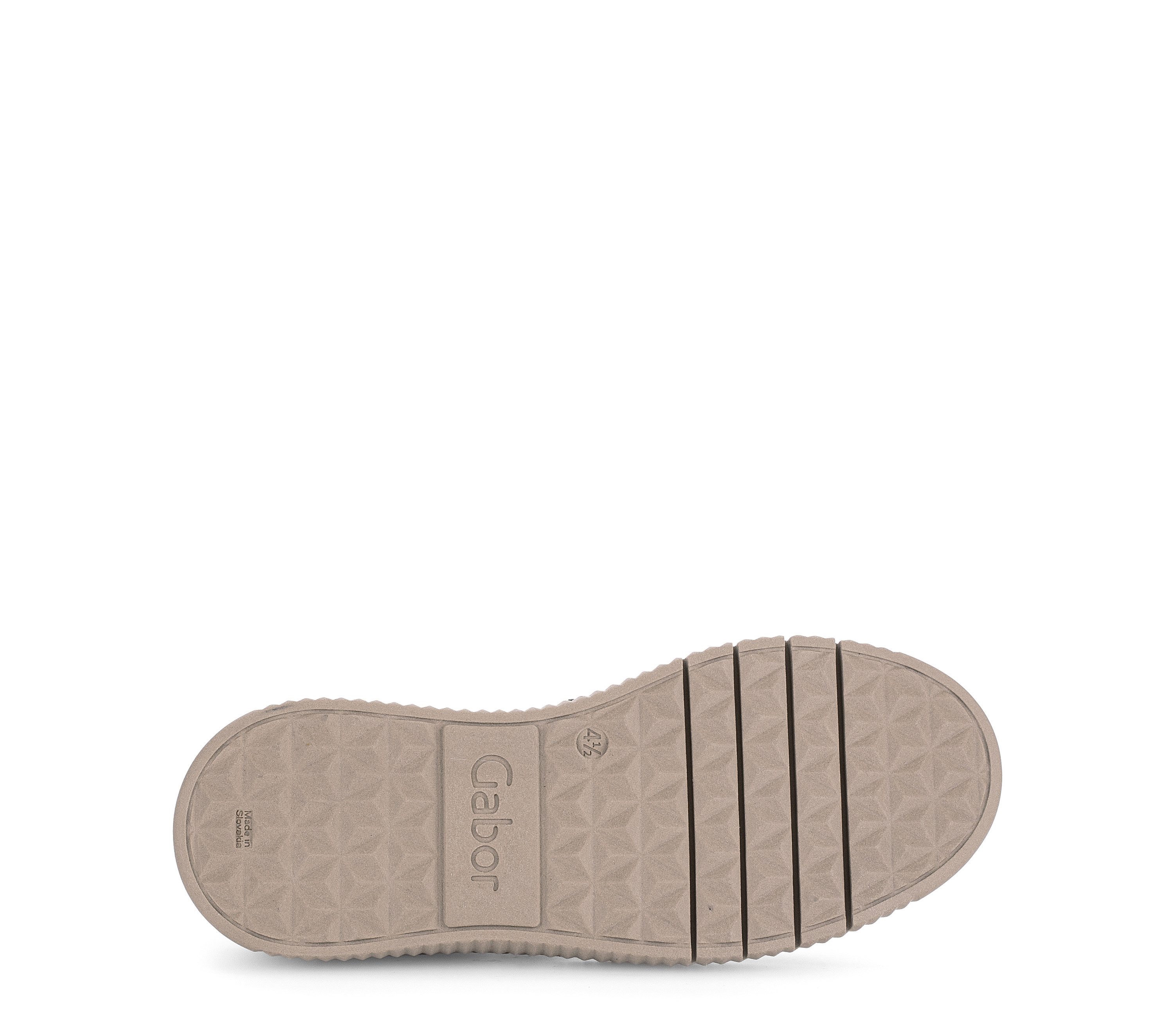 Gabor Slip-On Sneaker Freizeitschuh, Halbschuh, Slipper mit glänzendem Schmuckelement