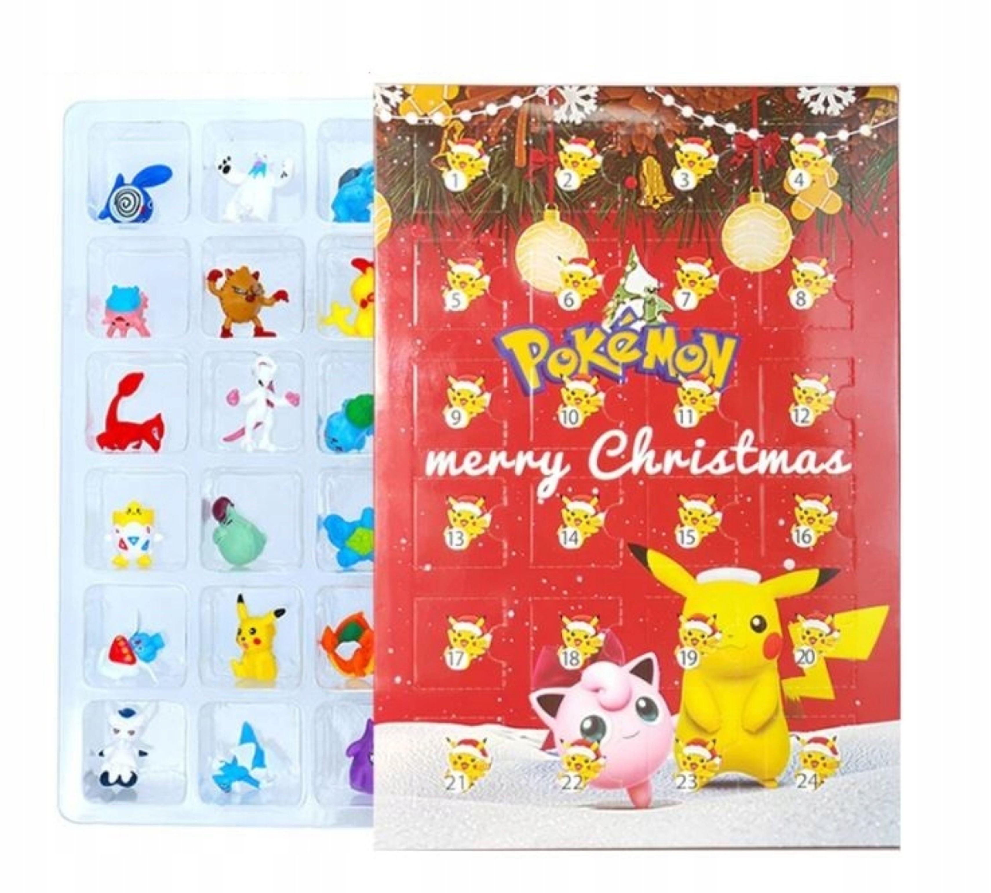 Festivalartikel Adventskalender Adventskalender POKEMON Weihnachten – 24 Figuren für Kinder (1-tlg)