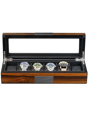 Rothenschild Uhrenbox Rothenschild Uhrenbox RS-2377-6EB für 6 Uhren ebon