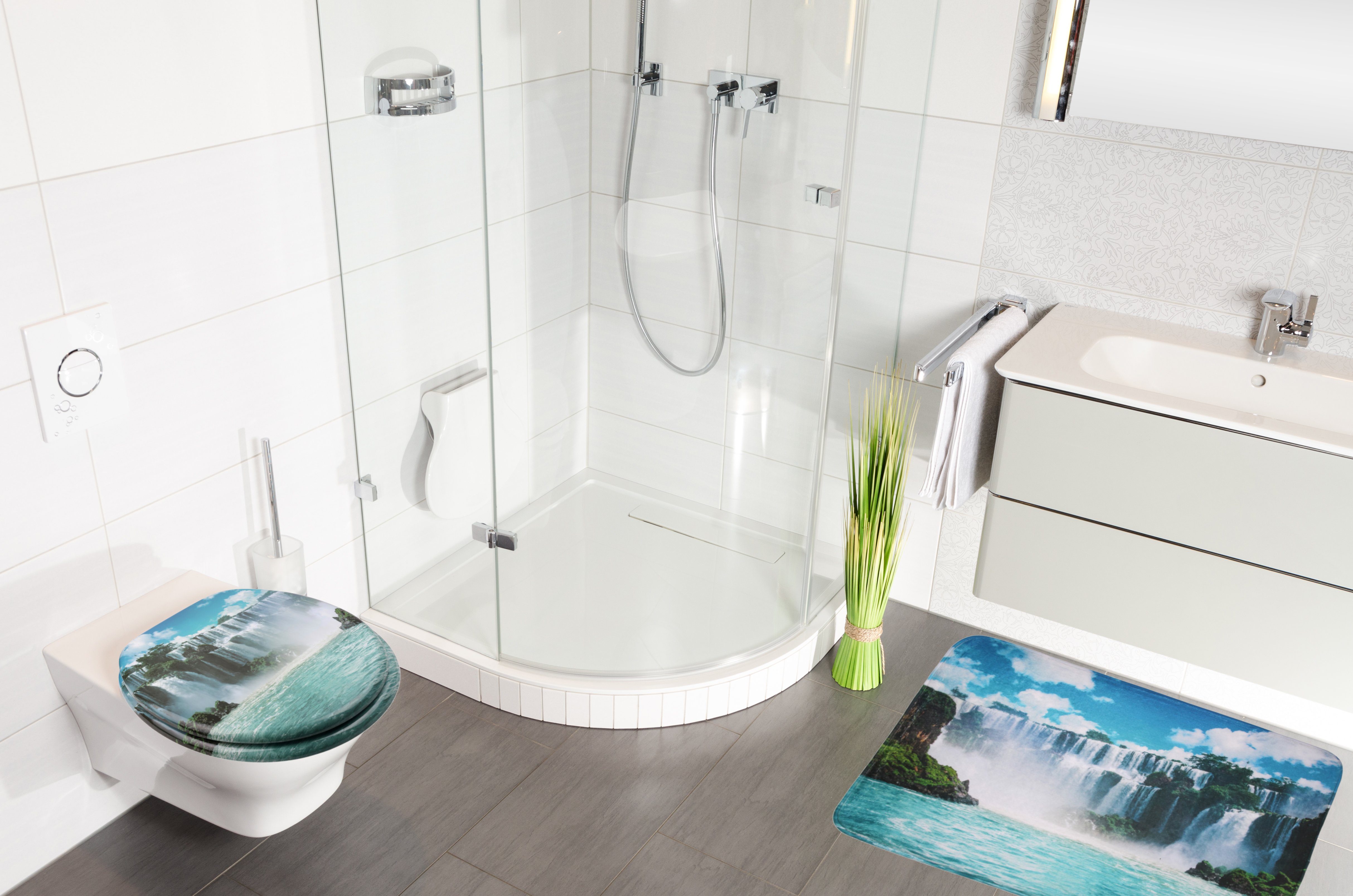 Sanilo Badematte Wasserfall, 50 x 80 cm, sehr weich, rutschfest, waschbar u günstig online kaufen