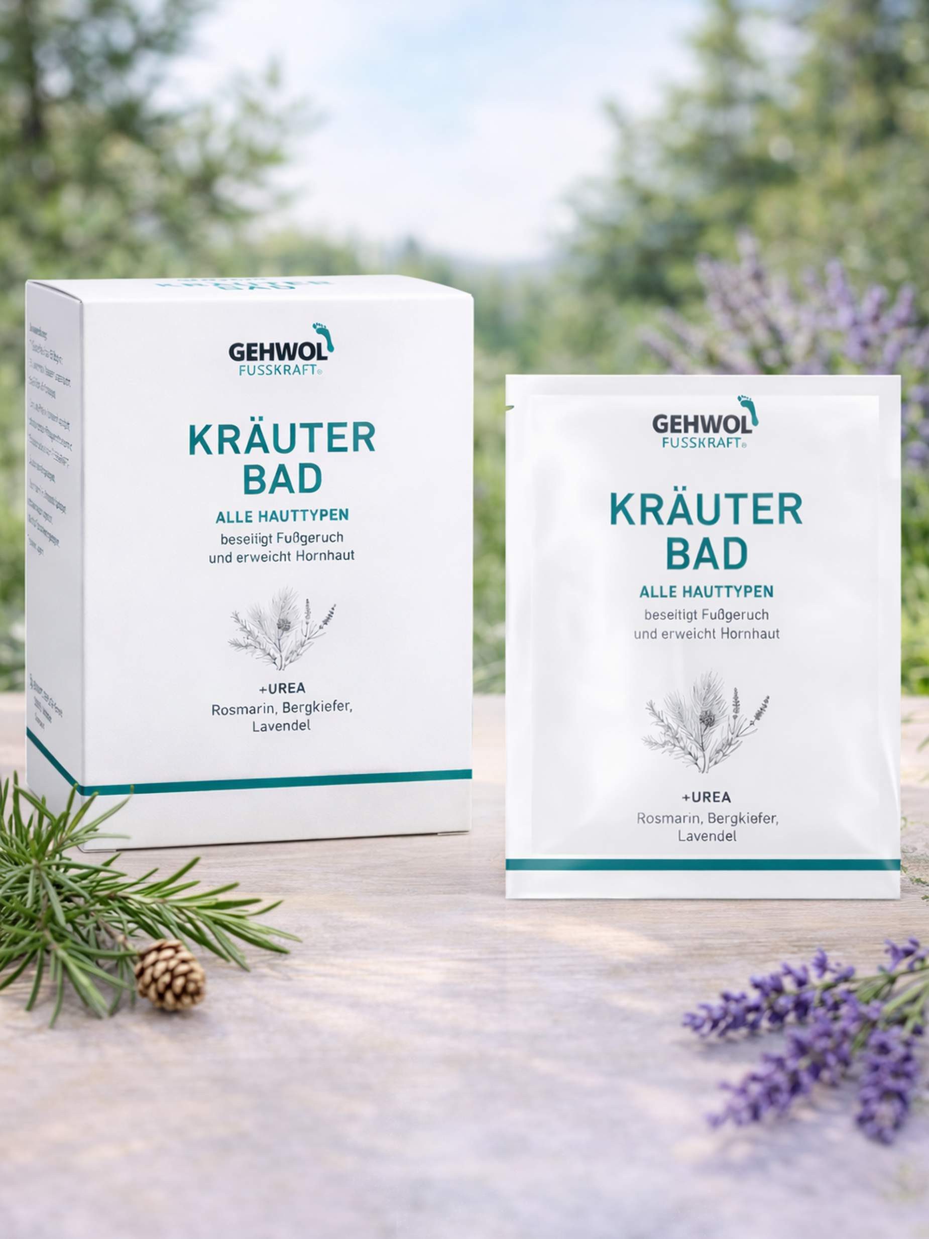 Eduard Gerlach GmbH Fußbädersalz Pflegendes Kräuter Fußbad für weiche Füße 250 g Packung